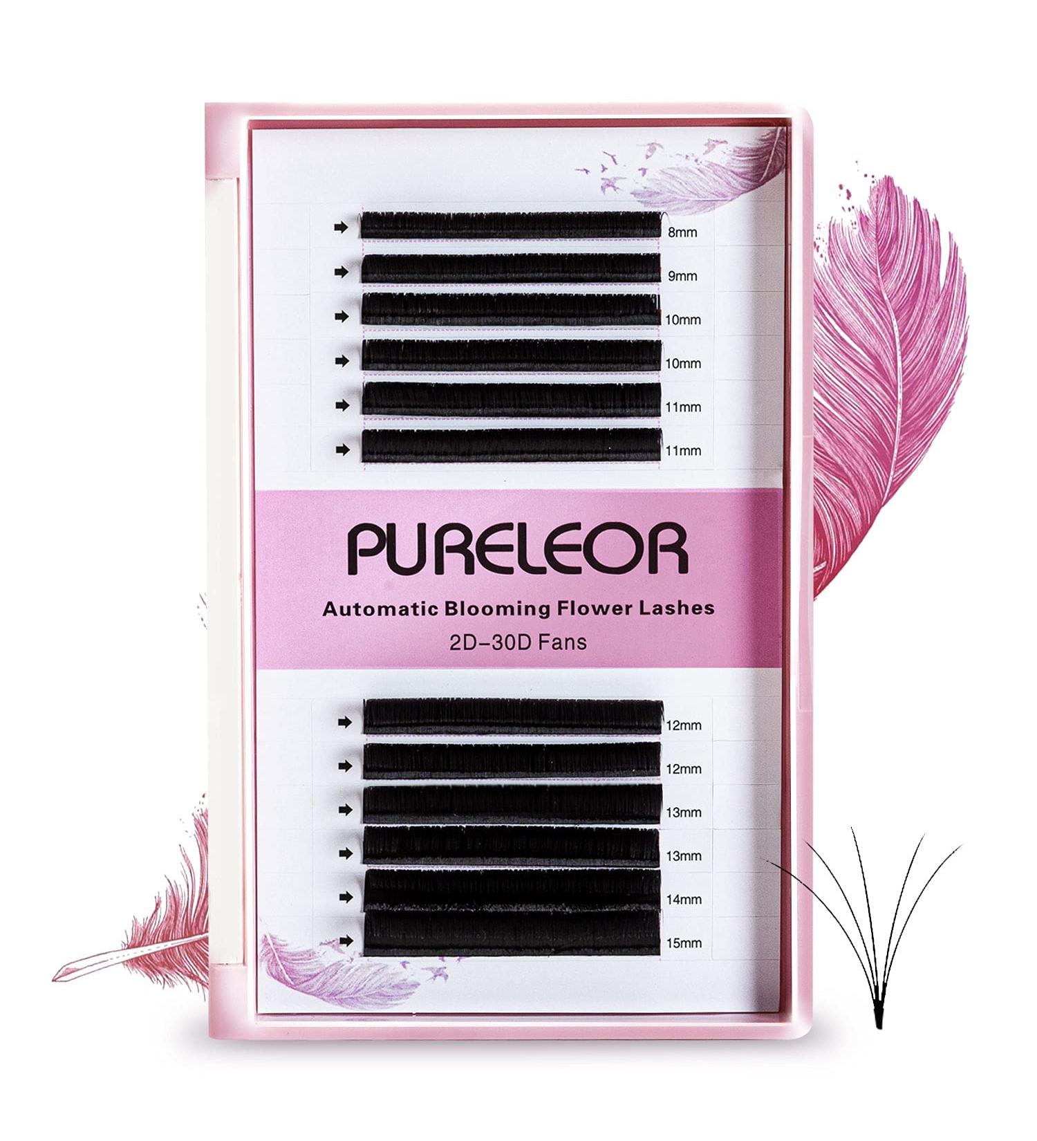 Self-Fleek Eyelashes 0.07 C Curl 12mm - Easy Fan Lashes for Eyelash Extensions | Volume Individual Eyelashes - Buy Online on GoSupps.com