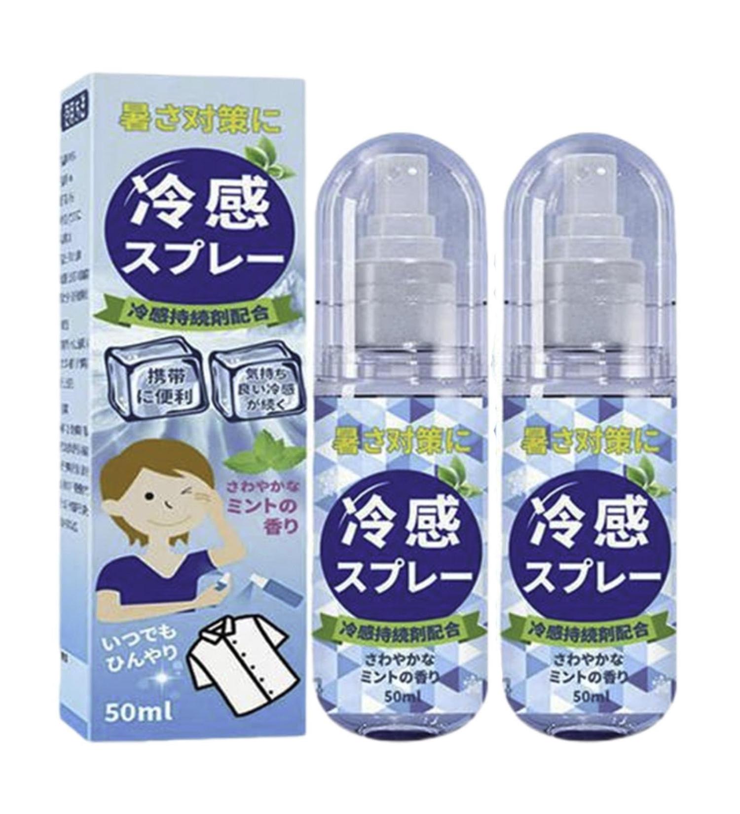 Cool Spray For Summer 2 Cooling Spray For Face And Body Peppermint Cooling Mist Cool Down Spray Long Lasting Portable Hydrating Cooling Mist Spray Hot Flash Relief Spray - Buy Online on GoSupps.com