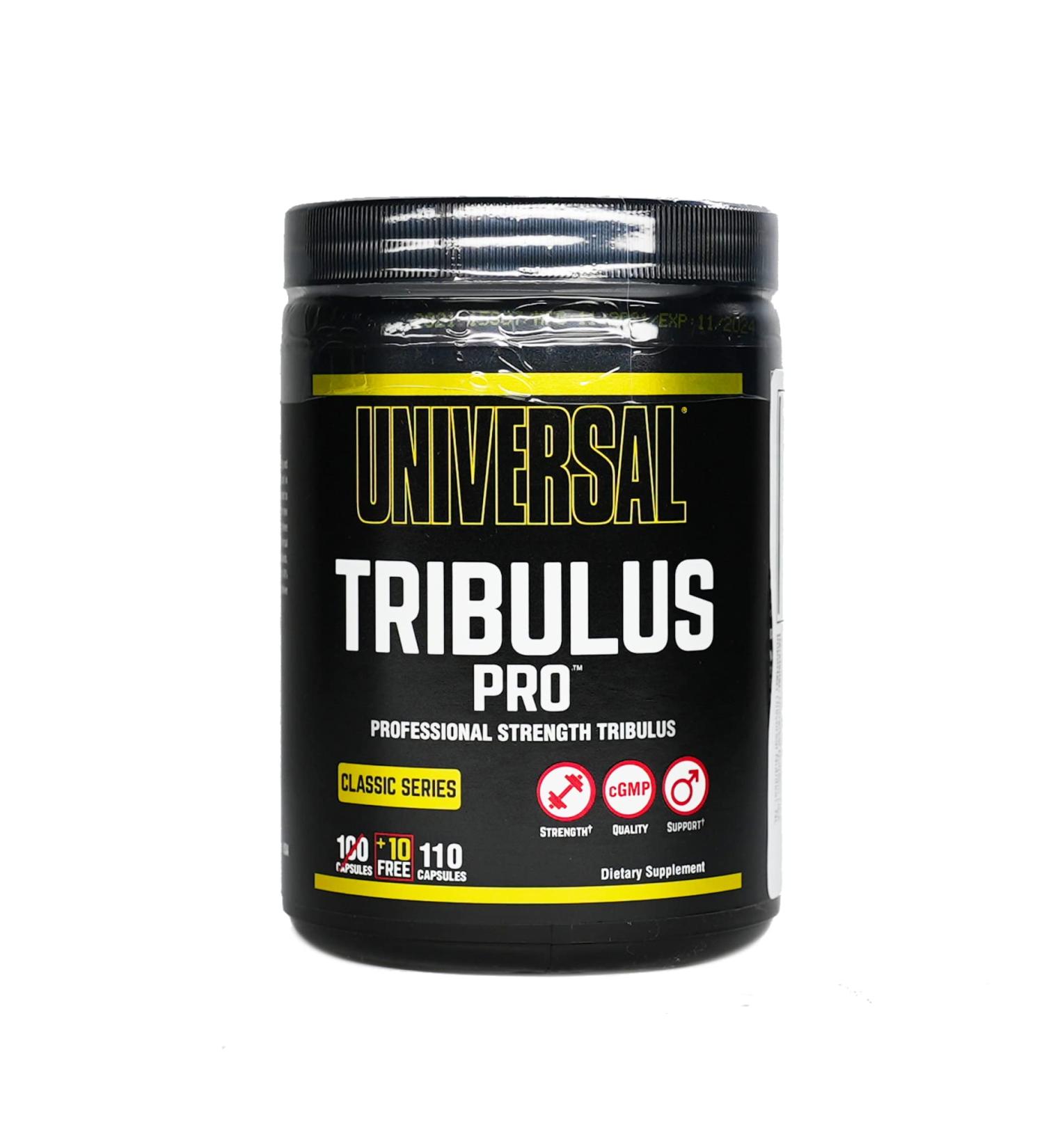 Universal Nutrition Tribulus Pro - Natural Vegetable Hormone Booster for Muscle Growth | 110 Capsules with Saponins & Flavonoids - Buy Online on GoSupps.com