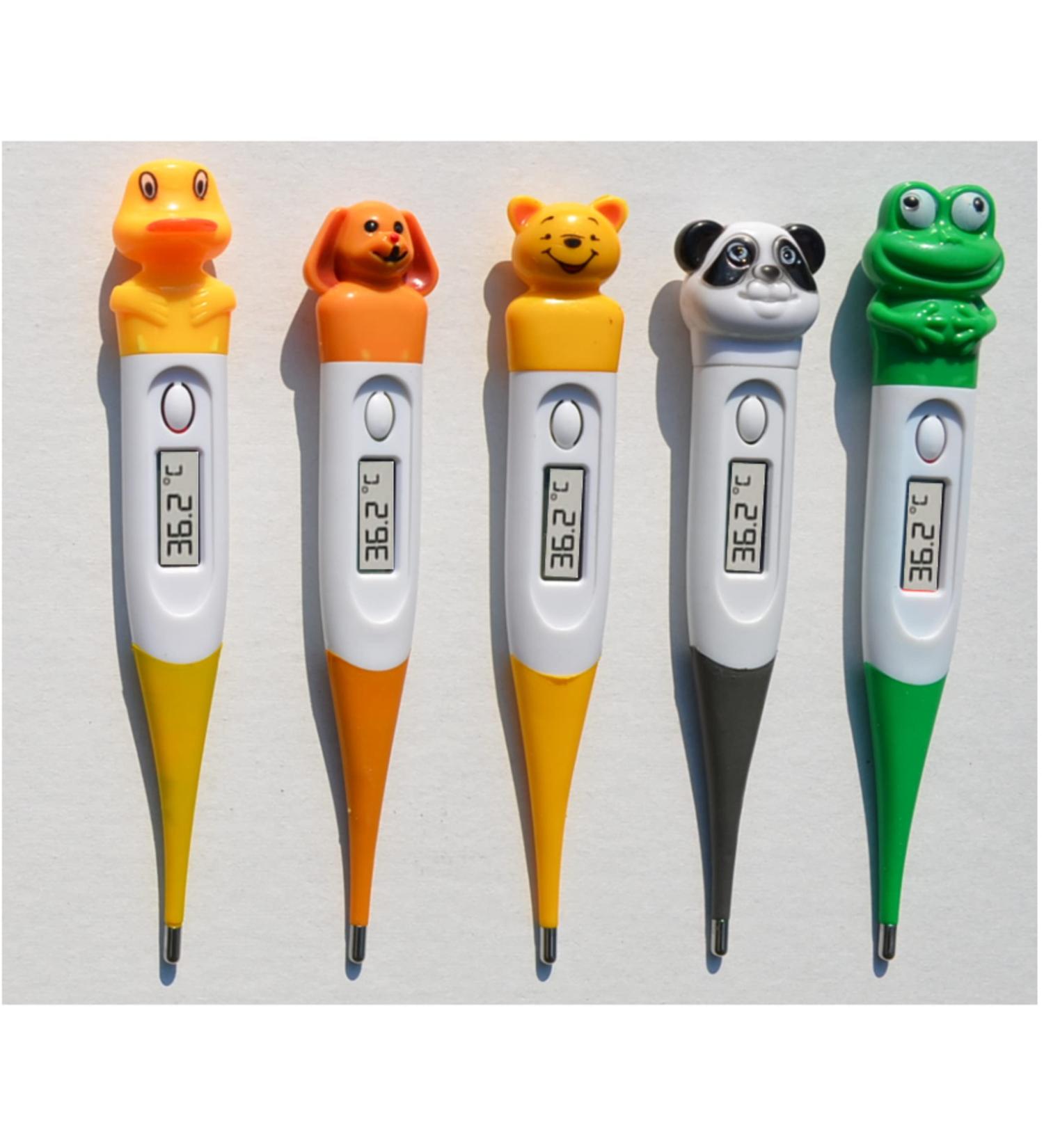TradeProvider Cute Cartoon Animal Digital Thermometer for Babies, Kids, and Adults - Buy Online on GoSupps.com
