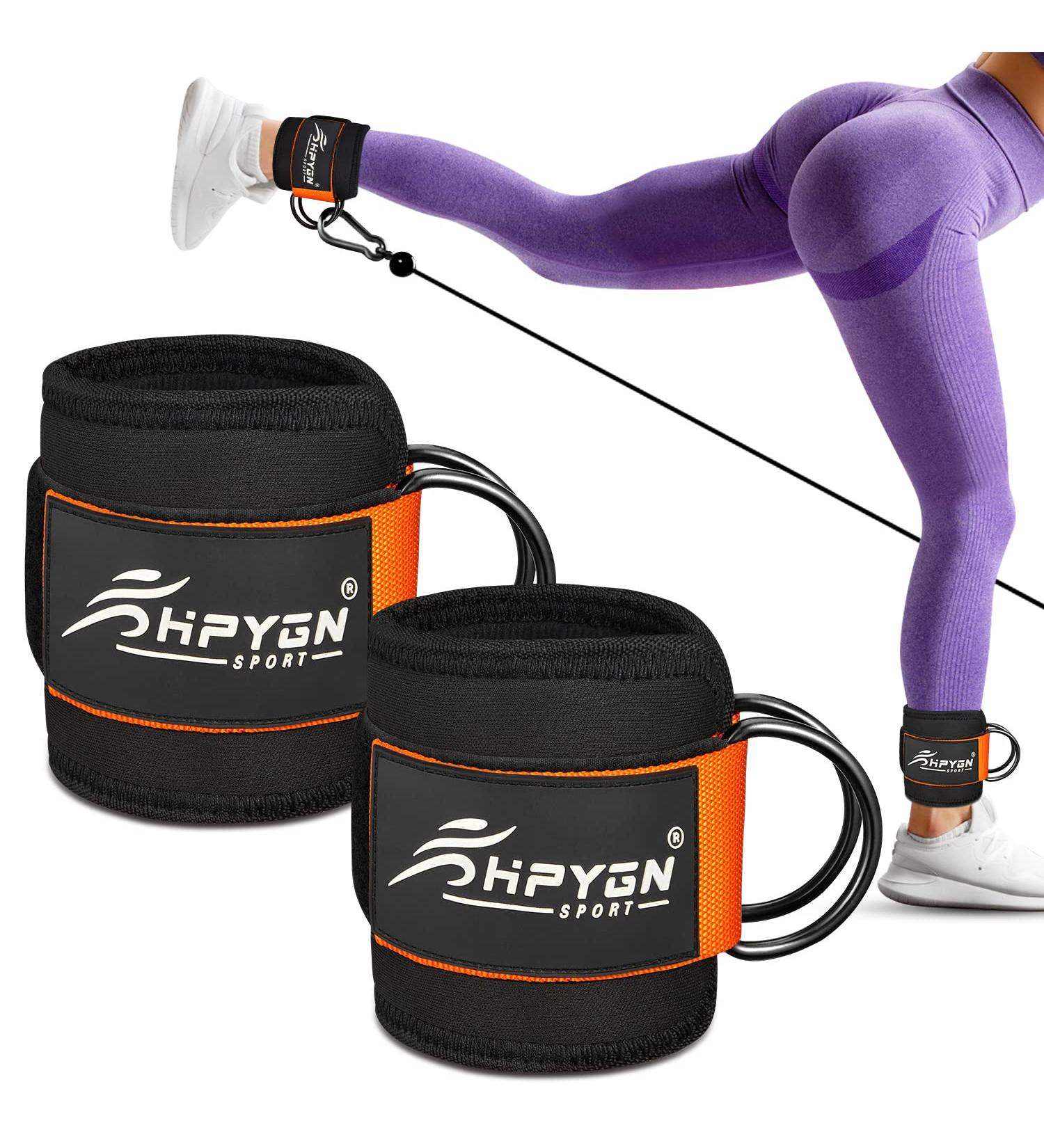 Foot Loops Cable Pull: Ankle Straps for Fitness Training - 2 Pack | Kickbacks Loop for Leg Extensions & Glute Workouts | Premium Accessories for Men & Women - Buy Online on GoSupps.com