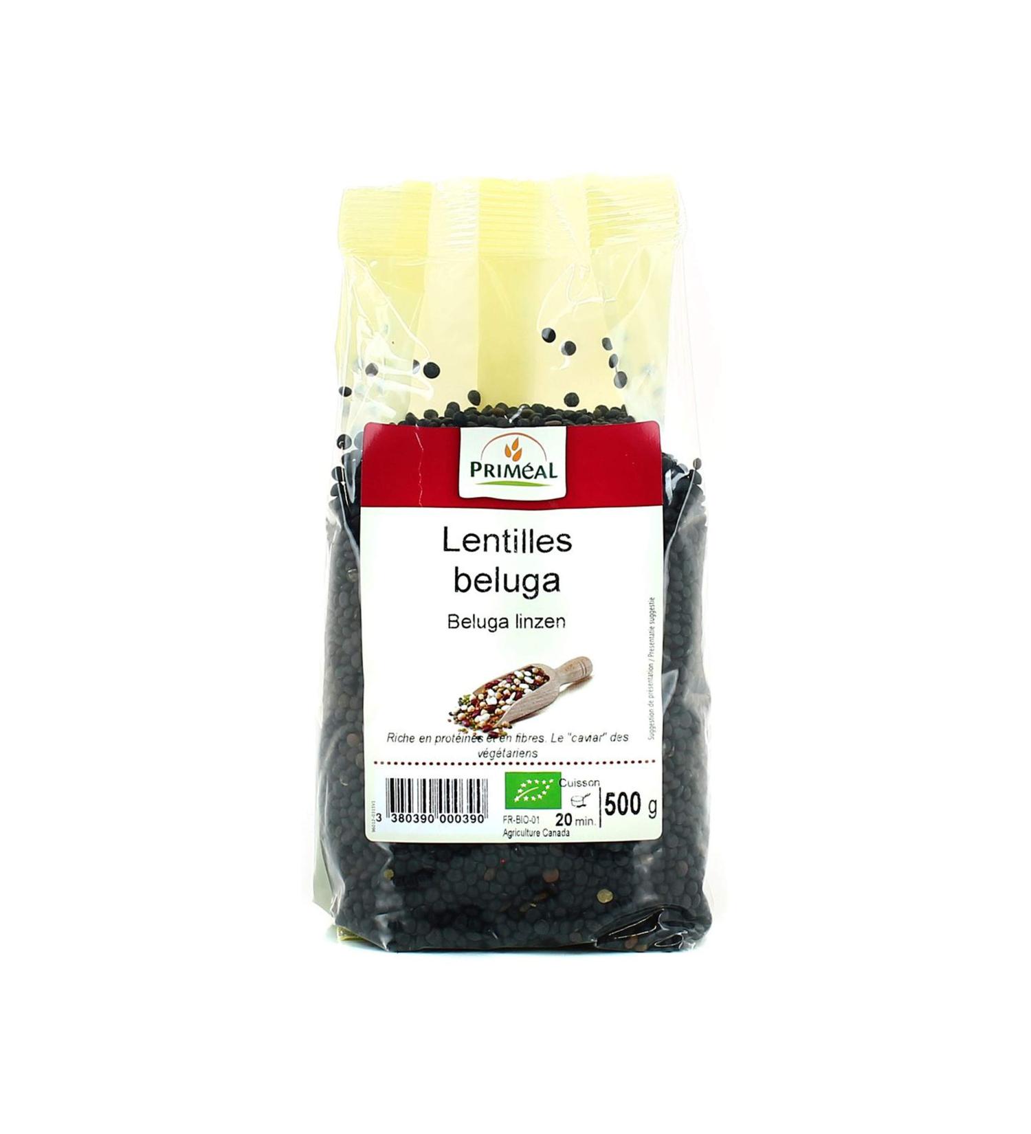 Primeal Lentilles Beluga 500 g - Bio