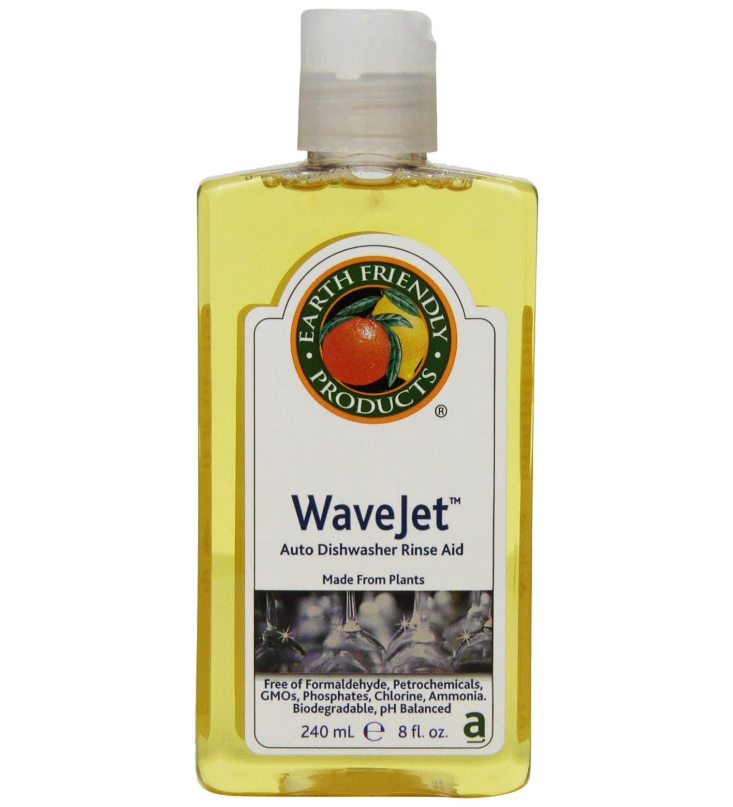 Earth Friendly Products Wave Jet Rinse Aid 8oz Bottle (Pack of 12) - Eco-Friendly Solution for Sparkling Dishes - Buy Online on GoSupps.com