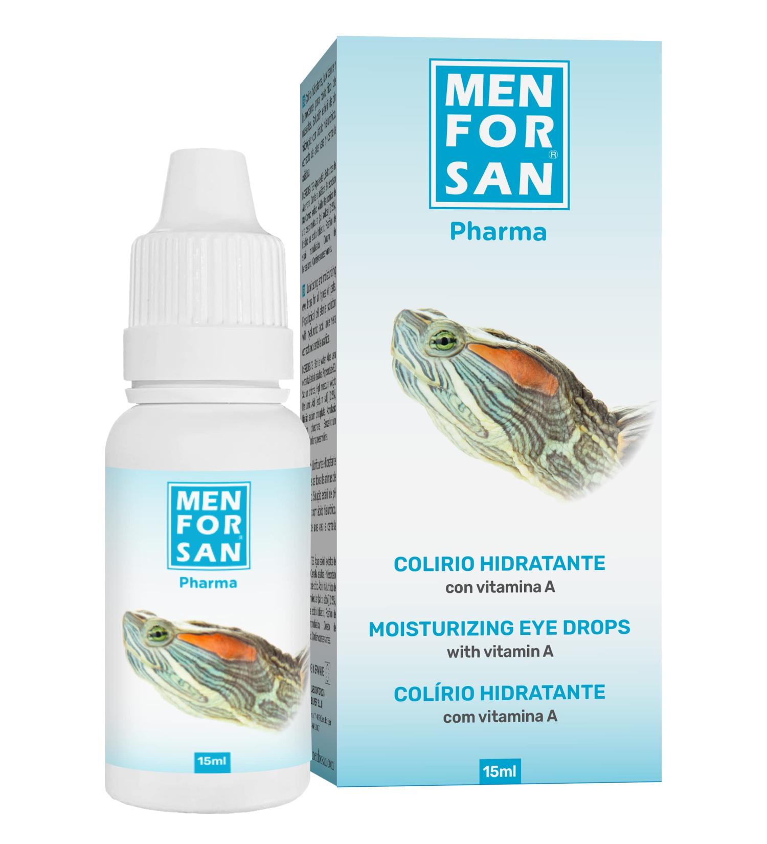 MENFORSAN Eye Drops for Turtles - Vitamin A Formula 15ml | Cleans Inflamed Eyes - International Shipping Available - Buy Online on GoSupps.com