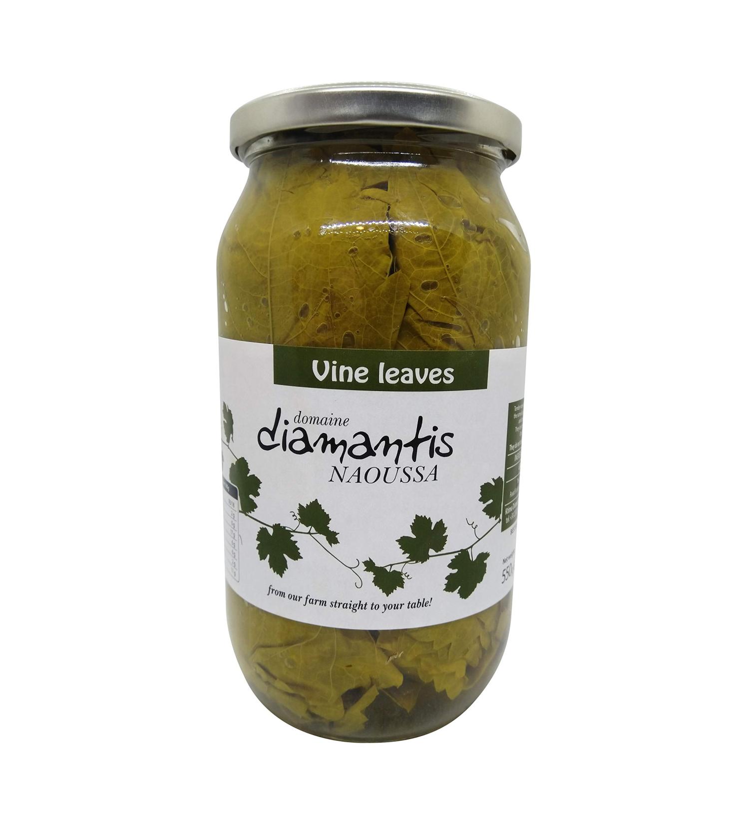 Hand-Picked Greek Vine Leaves - Soultanina Variety for Dolmades | 550gr Drained Weight (110 Leaves) - Buy Online on GoSupps.com