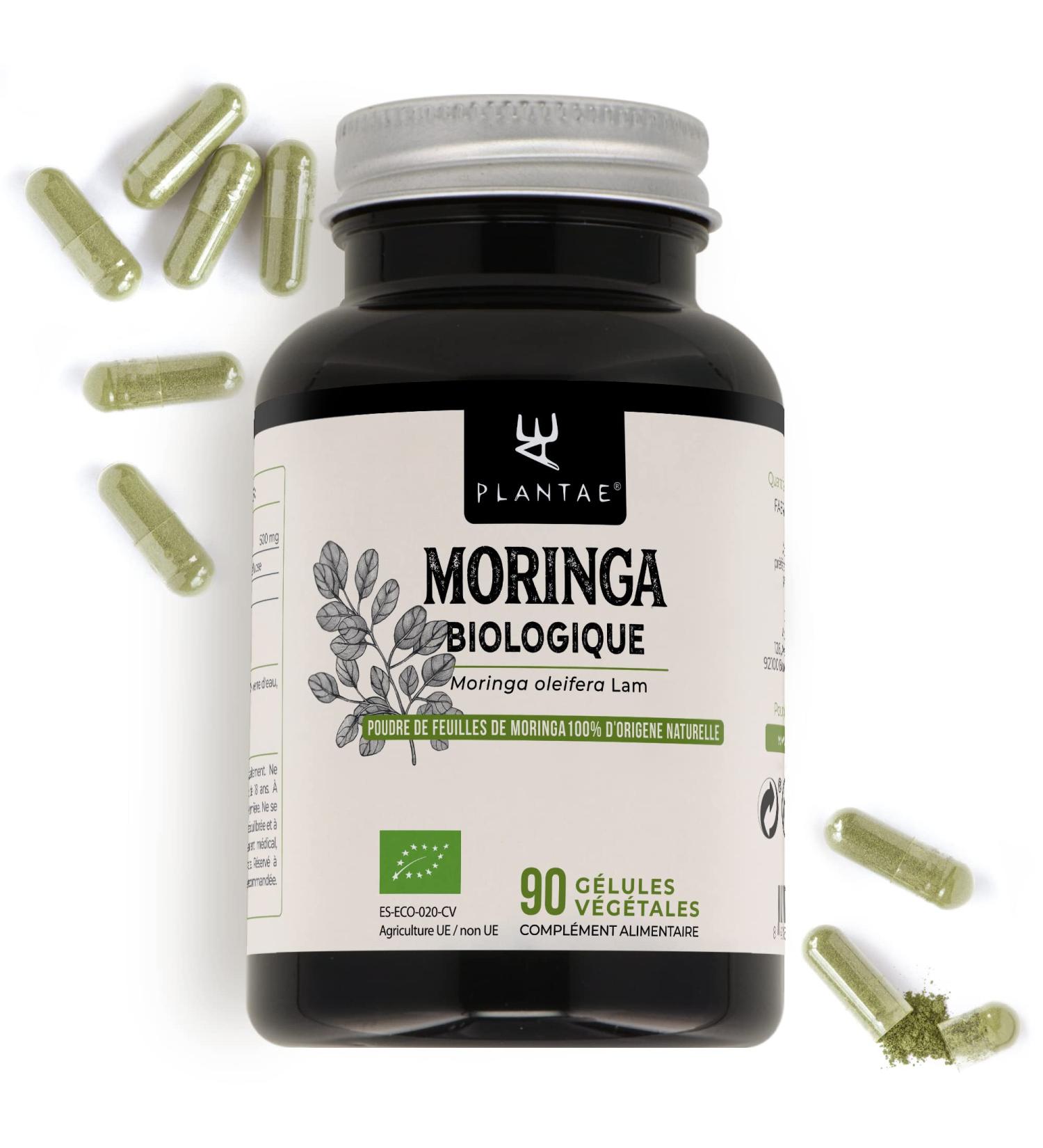 Moringa Organic *Plantae* 90 Herbal Capsules * Nutrient Concentrate * Superfood + Organic + Energy * - Buy Online on GoSupps.com