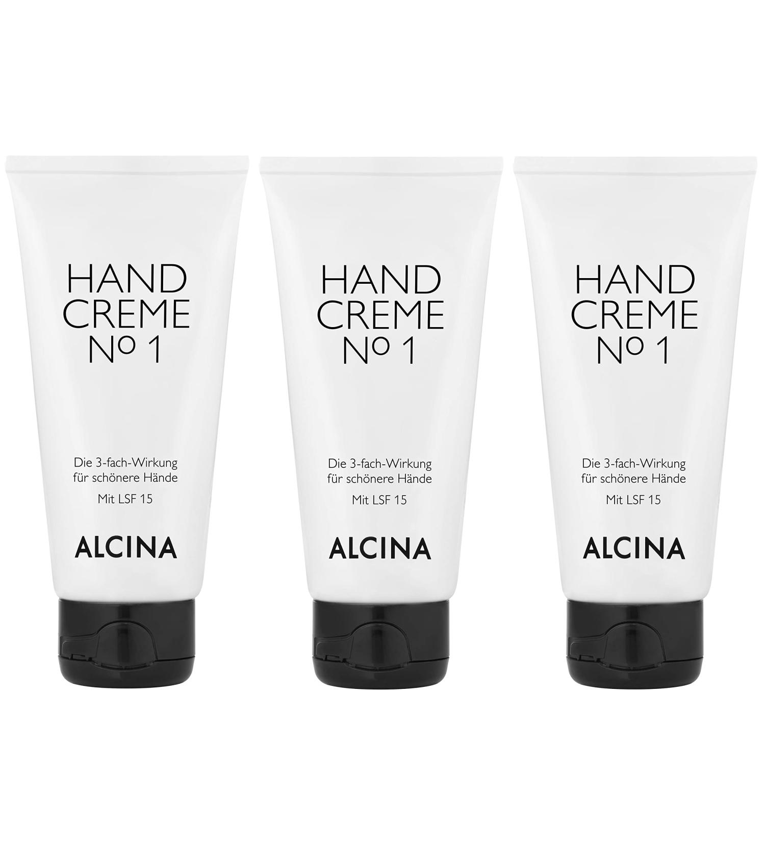 3er Hand Cream No.1 nourishing cosmetics Alcina 3-fold effect 50 ml each 100 ml