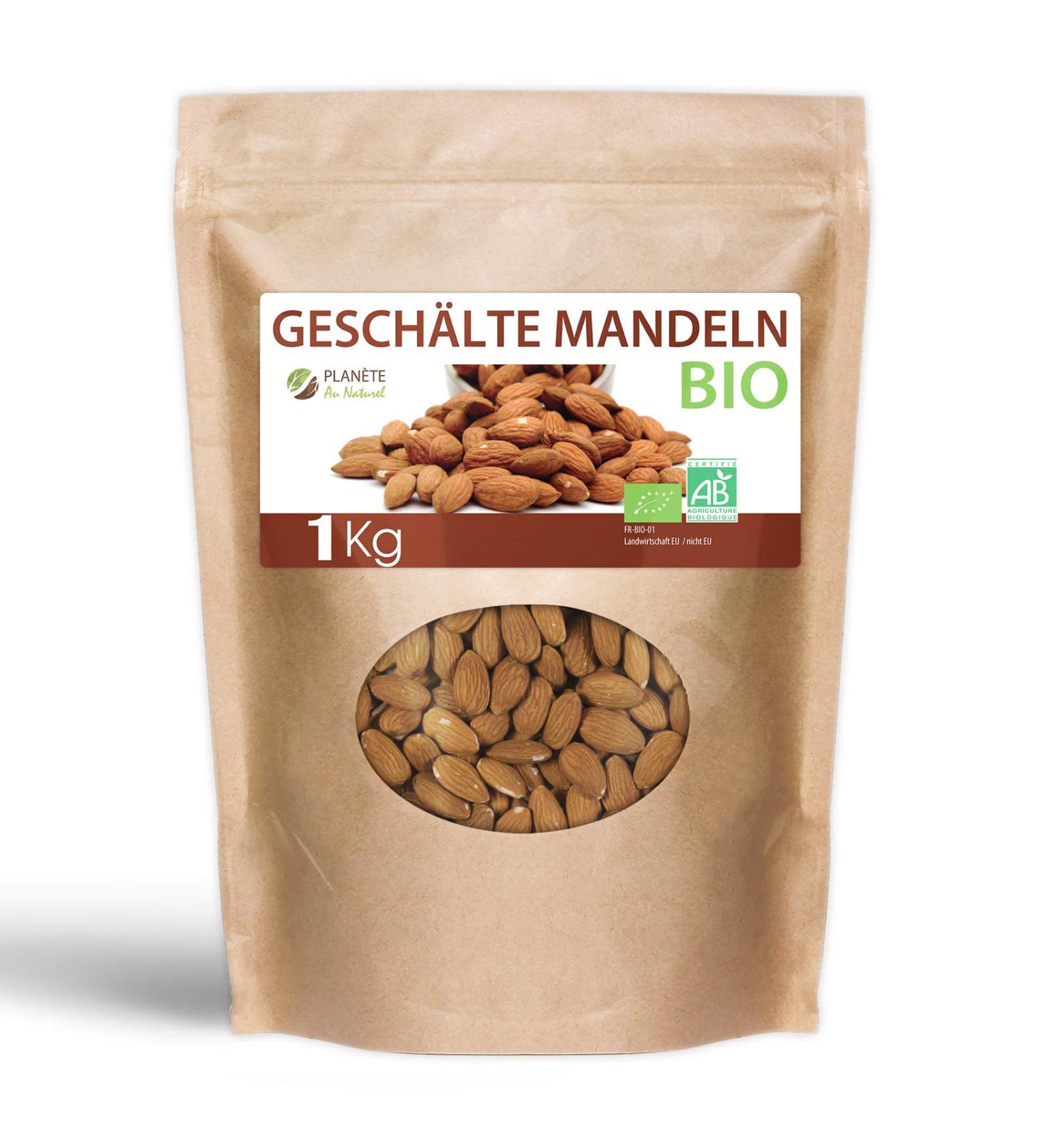 Peeled almonds organic - 1kg