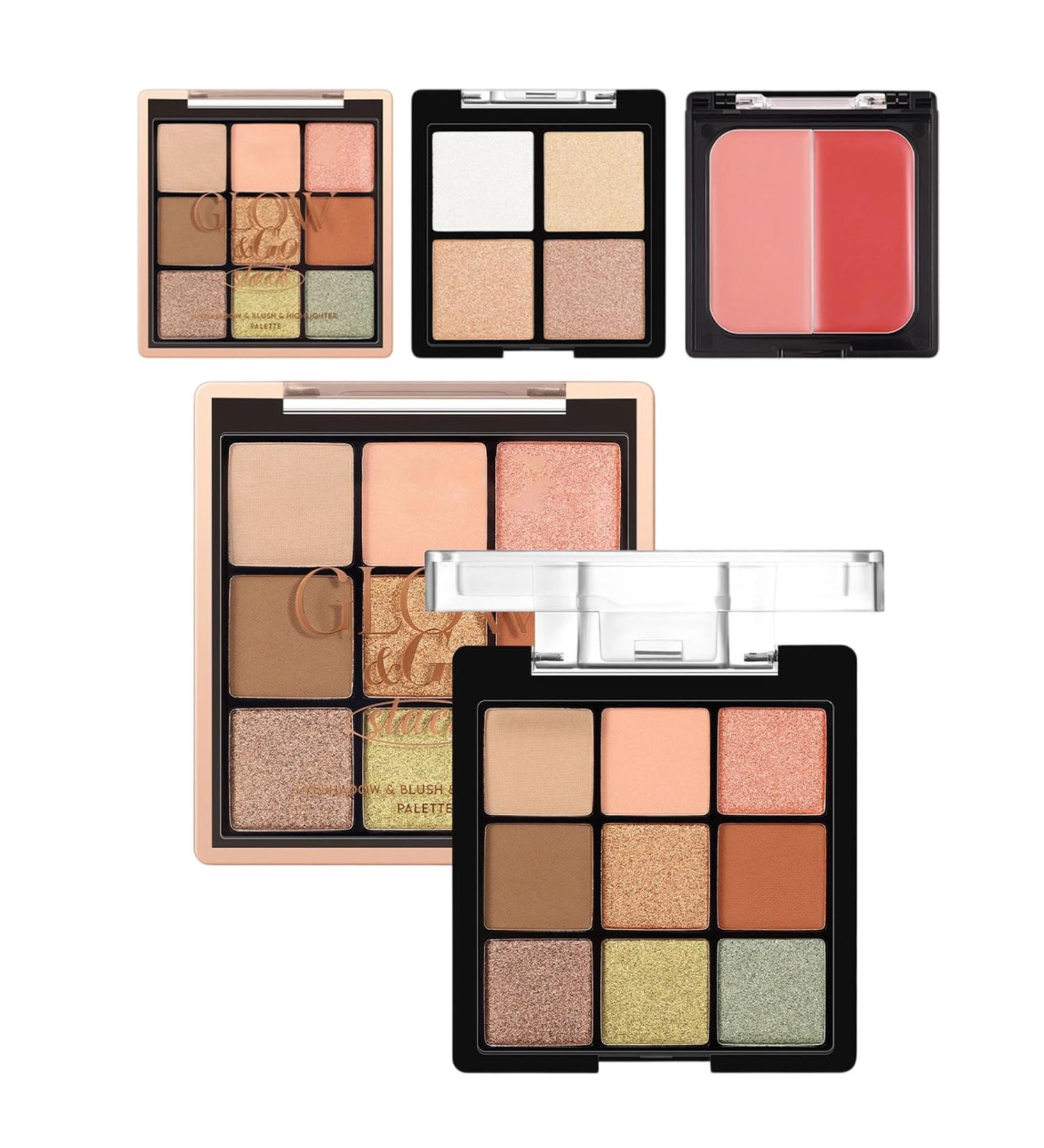 Make-up Palette Makeup Palette for Eyeshadow Blush Highlighter Satin and Matte Effects Cosmetics Soft Beauty for Evening and Travel - Buy Online on GoSupps.com