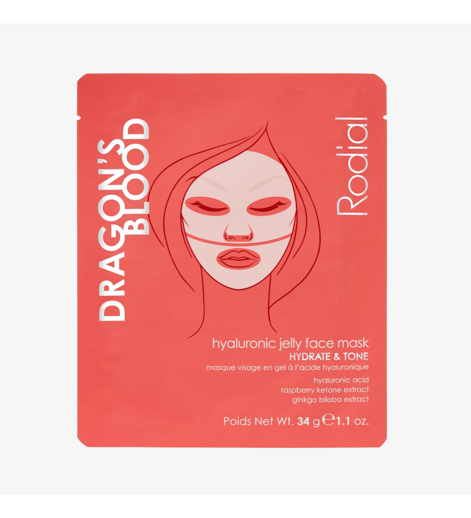 RODIAL Masque facial la gel e hyaluronique Dragon's Blood | 34 g (1 paquet)