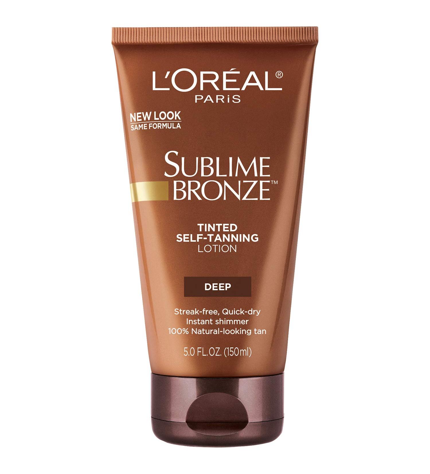 L'Oreal Paris Sublime Bronze Tinted Self-Tanning Lotion, Deep Natural Tan 5 fl. oz - Pack of 1 - Buy Online on GoSupps.com