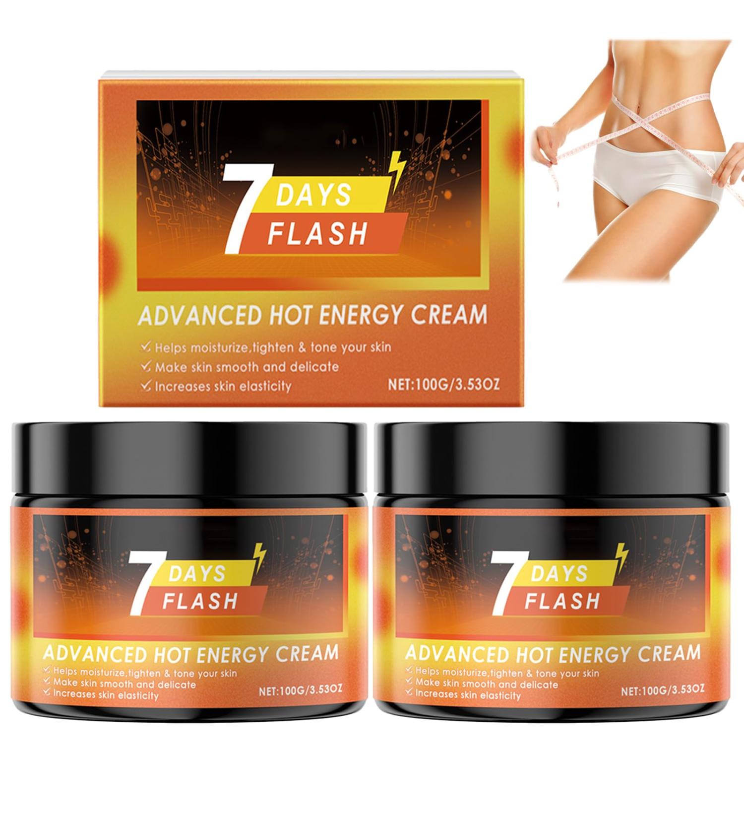 YUNFAX 7 Days Flash Cream Advanced Hot Sweat Body Cream Hot Energy Firming Lotion Contouring Cre am for BellyThighsArms cellulite moisturizing improves skin appearance fast absorbing 2 pieces - Buy Online on GoSupps.com