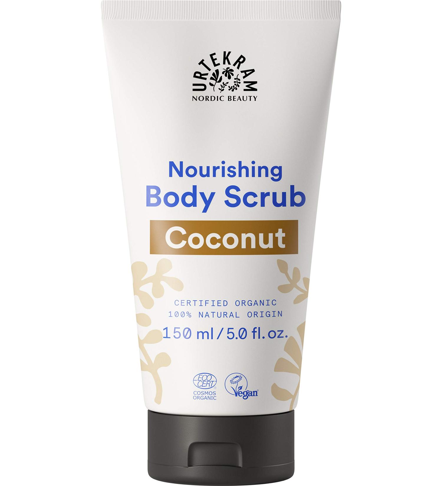 Urtekram Organic Coconut Body Scrub - Nourishing Virgin Coconut Oil 150ml | Natural Exfoliant for Smooth Skin - Buy Online on GoSupps.com