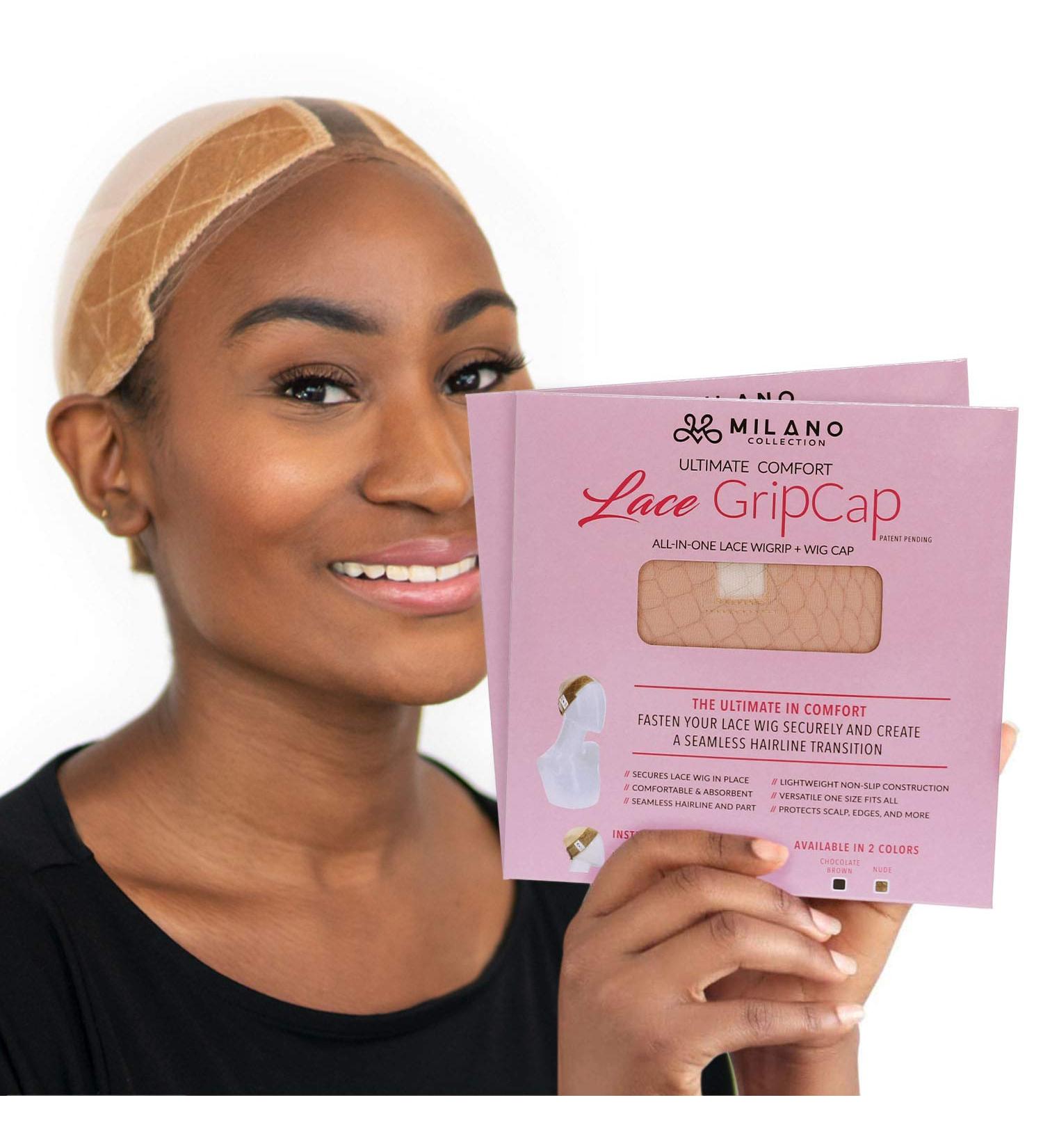 Milano Collection Top Wig | Women's Stocking Dome Cap with Elastic Headband | 2-Piece Set in Beige - International Shipping Available - Buy Online on GoSupps.com