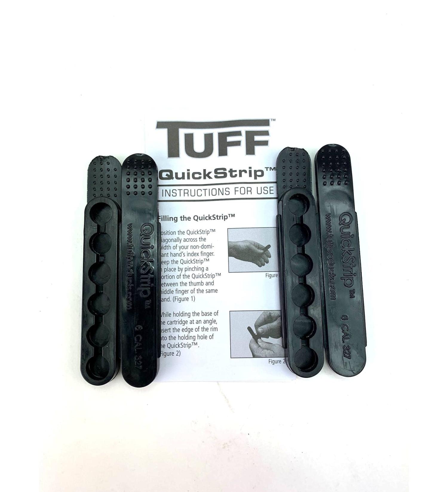 TUFF Quick Strips - Set of 4 Flexible 6 Round QuickStrips for .32 .327 9mm - Speed up Revolver Reloads - Buy Online on GoSupps.com