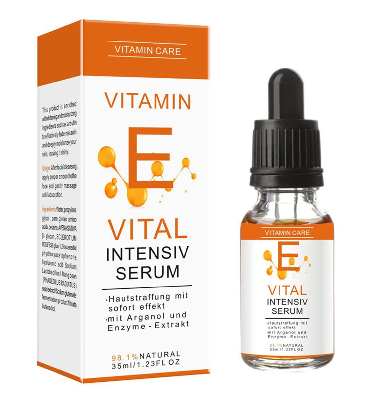 Vitamin E Face Serum Vitamin E Oil With Hyaluronic Acid Antioxidant Facial Serum for Ageing Skin Vitamin E Serum for Face Skin Moisturizes Collagen Serum For For Fine Line Quickly Absorb - Buy Online on GoSupps.com