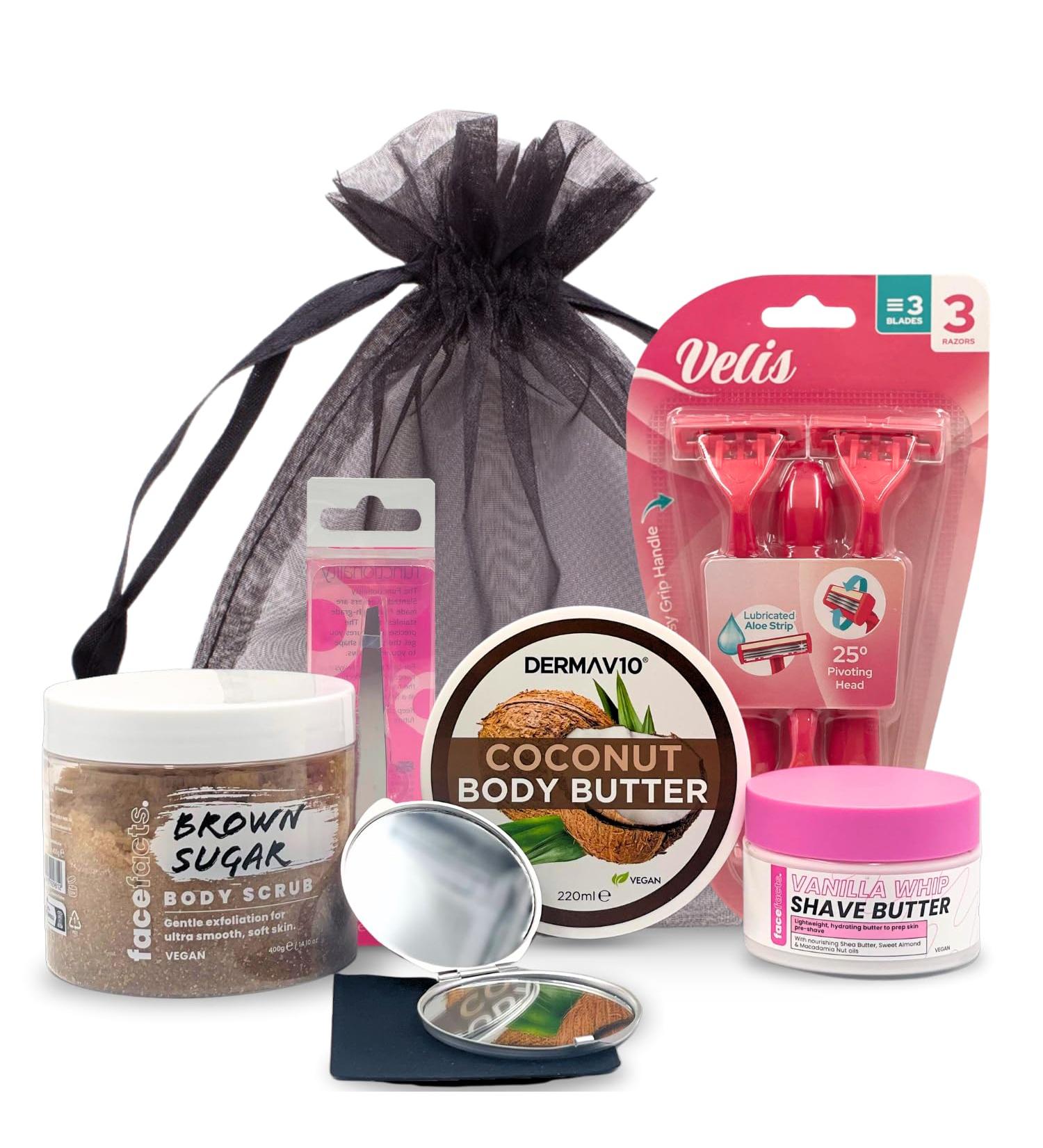 VIKINGTREAT Coconut Body Butter with Wax Strips Mirror and Tweezers Coconut Body Lotion & Hydration Hair Removal Strips Personal Care - Buy Online on GoSupps.com