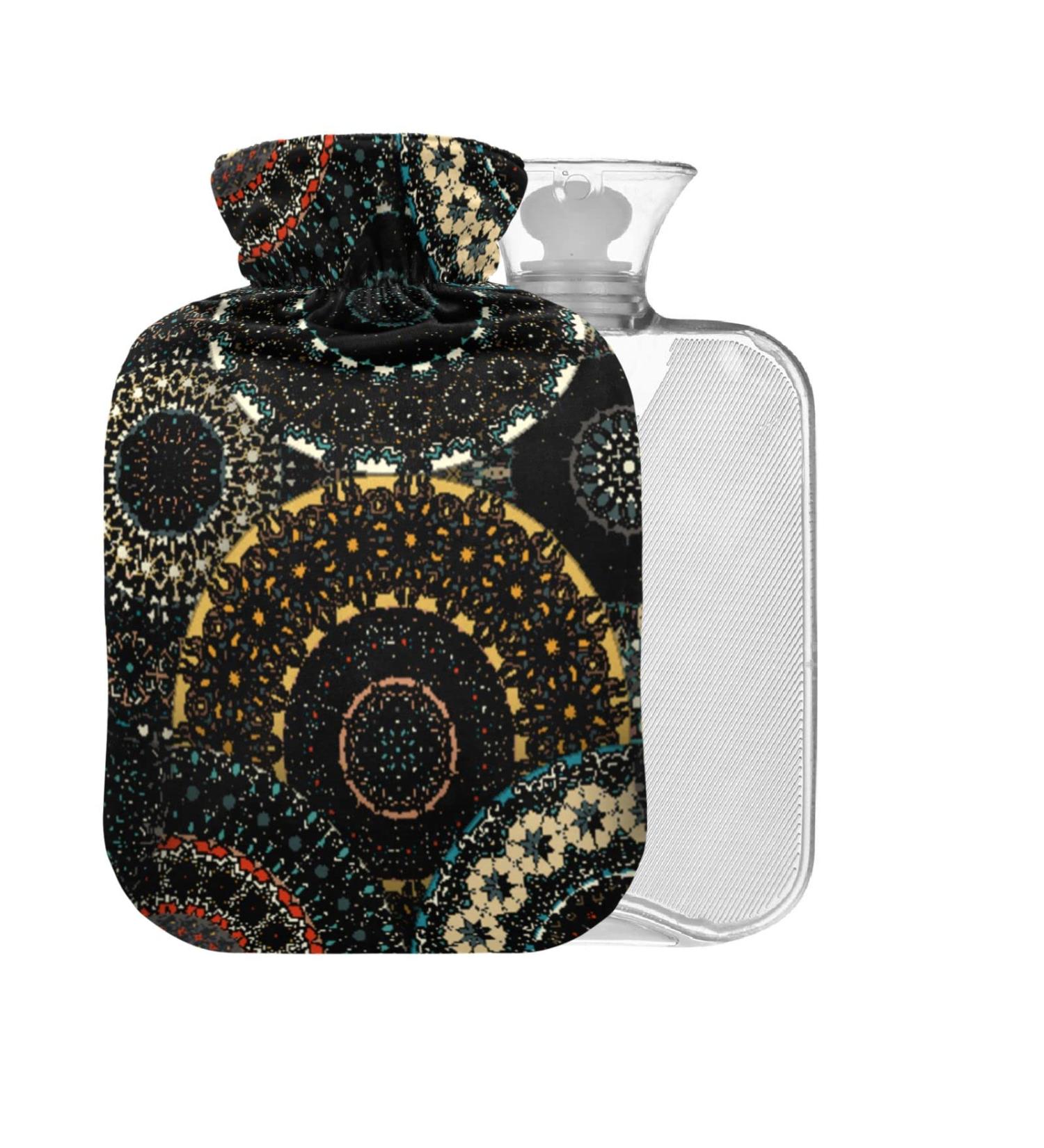 Mandala BAP Free Hot Water Bottle 2L | Large Pain Relief Bag for Headaches Neck & Shoulders - International Shipping Available - Buy Online on GoSupps.com