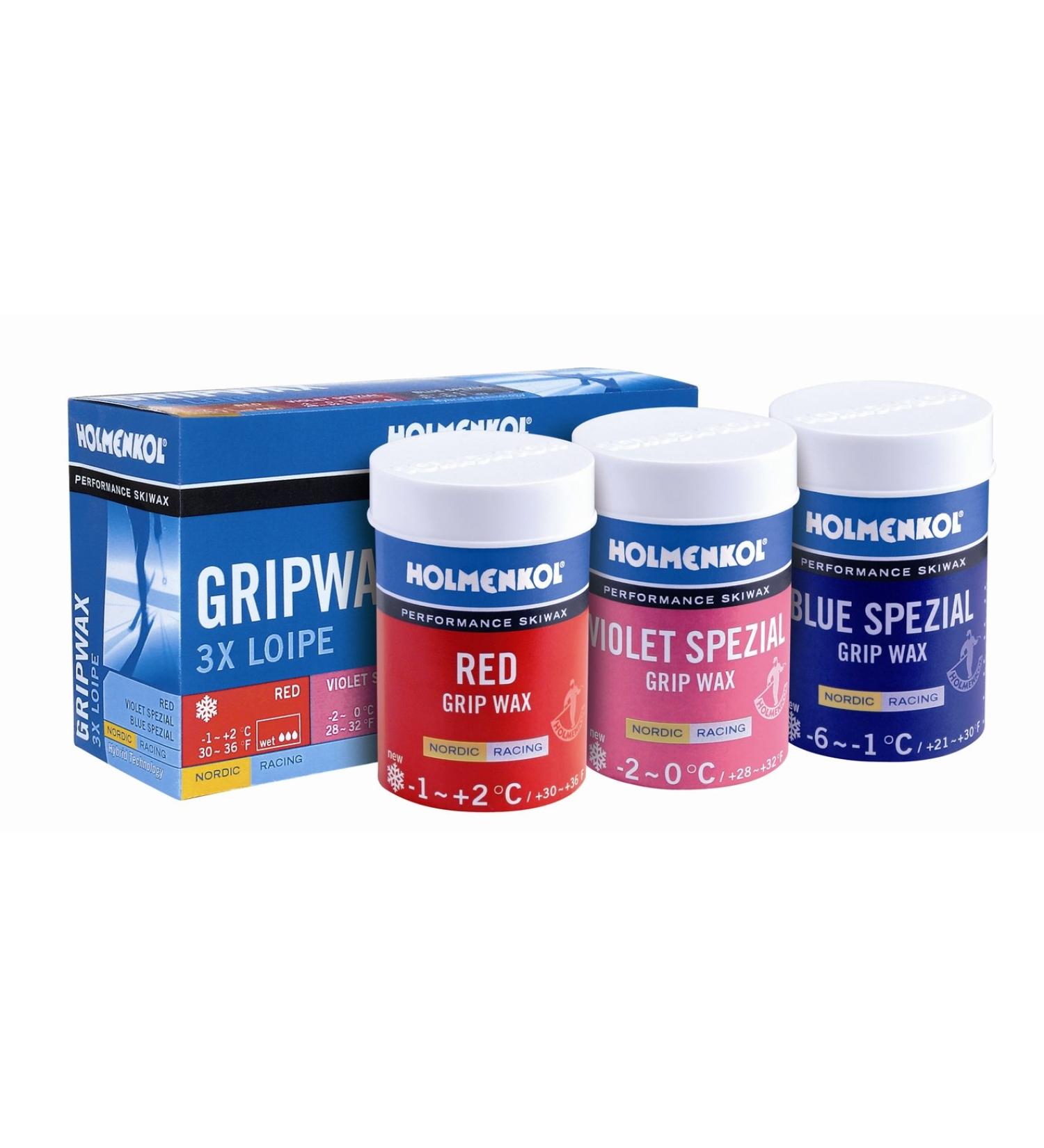 HOLMENKOL 3 x LoipeGripWax 3x45g 3x 45 grams