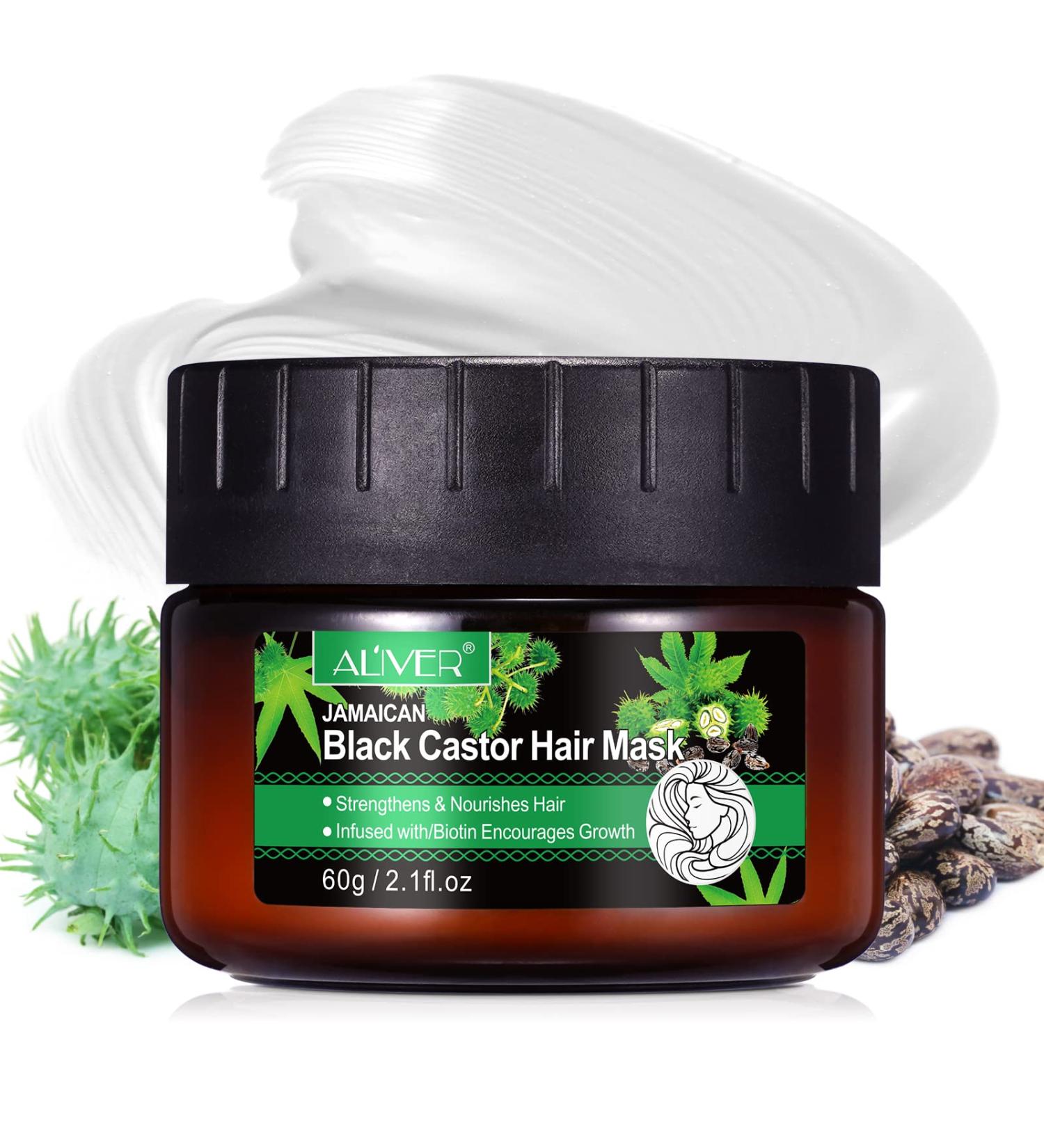 Black Castor Oil Hair Mask for Color Treated & Damaged Hair - Deep Repair Treatment - Buy Online on GoSupps.com