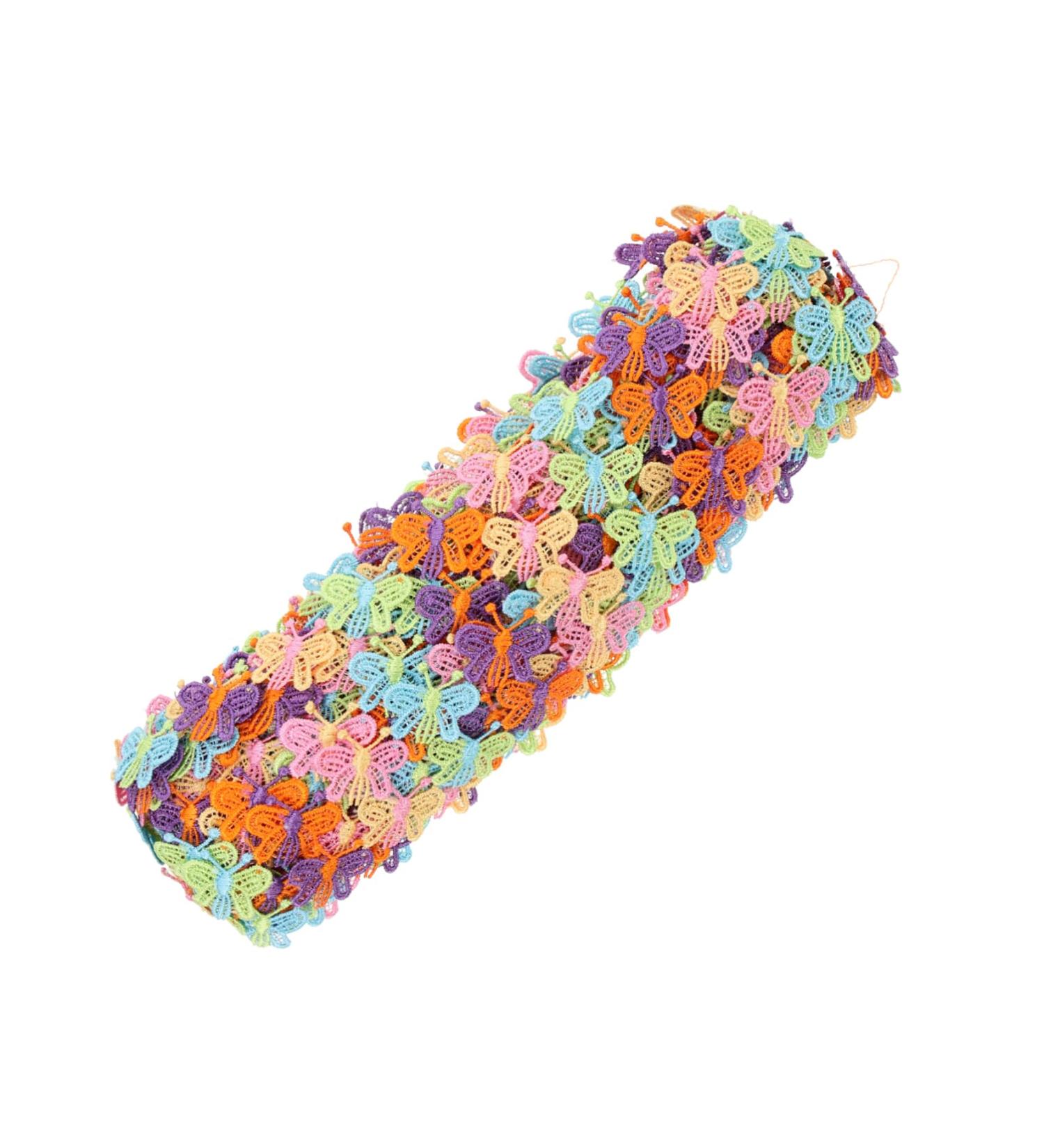 Lurrose 1 Roll Butterfly Water Soluble Lace Decor Lace Curtains Dress Trim Dress Pattern The Flowers Apparel - Buy Online on GoSupps.com