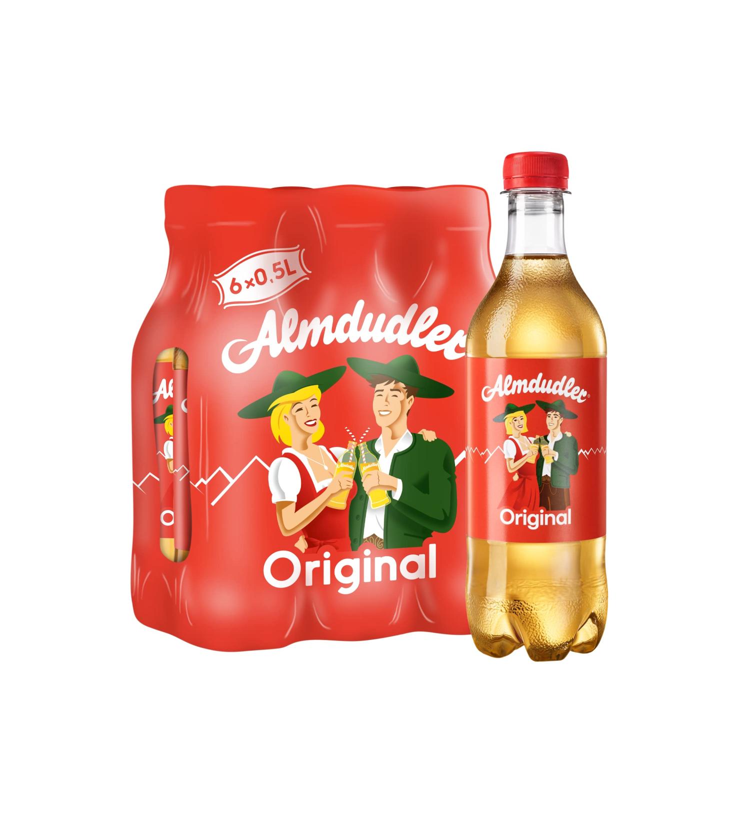Buy Almdudler Original Alpine Herb Lemonade (6 x 0.5L) - Natural Herb Drink in Bulk | International Shipping Available - Buy Online on GoSupps.com