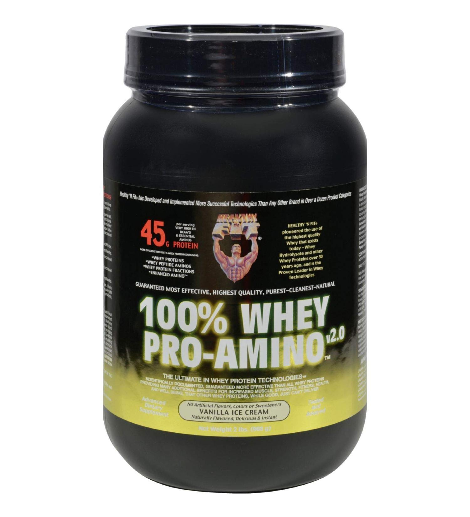 Healthy N Fit Bodybuilder - 100% Whey Pro-Amino - 2 lb powder