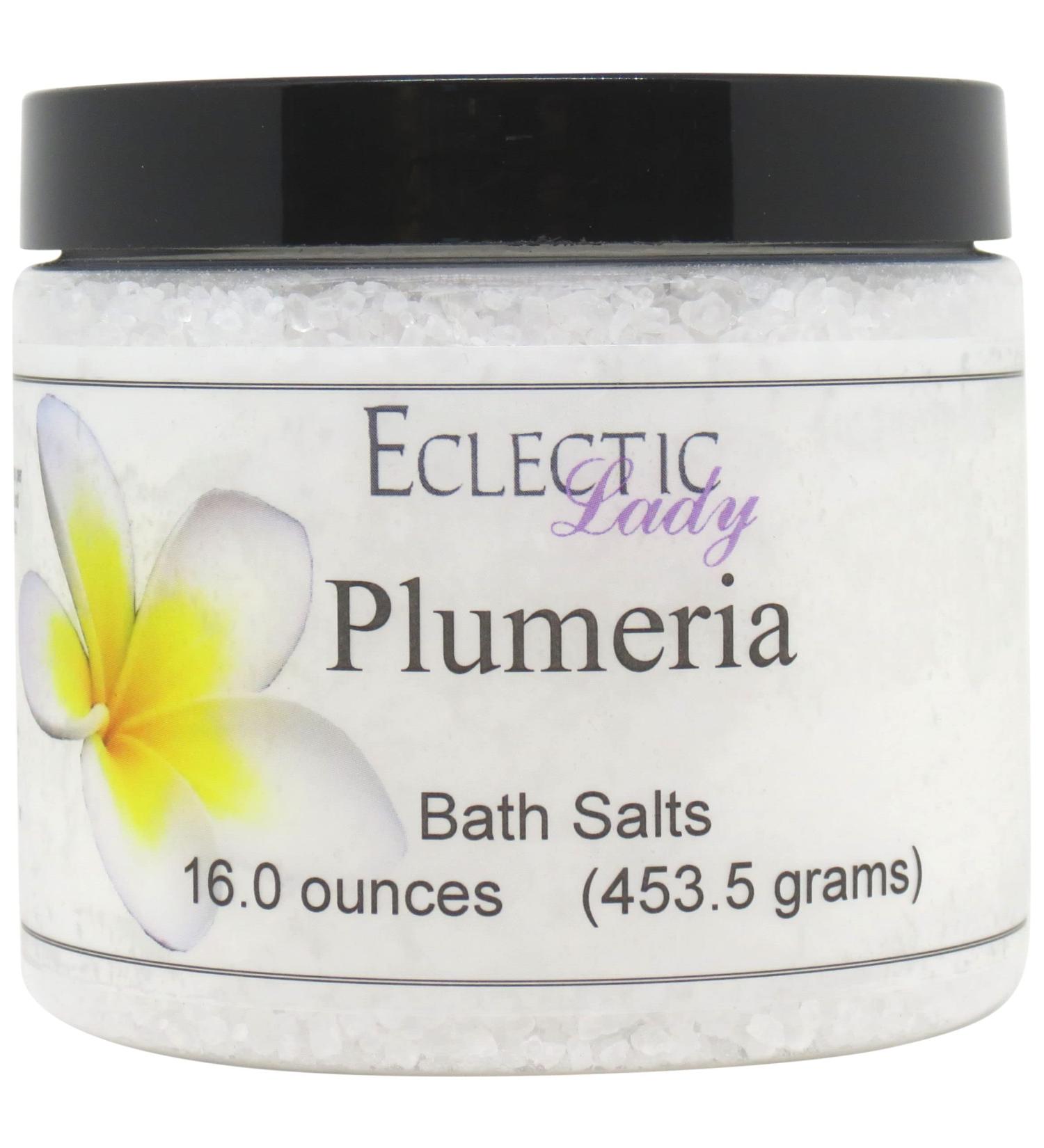 Eclectic Lady Plumeria Bath Salts - 16 oz | Relaxing Aromatherapy Soak - Buy Online on GoSupps.com