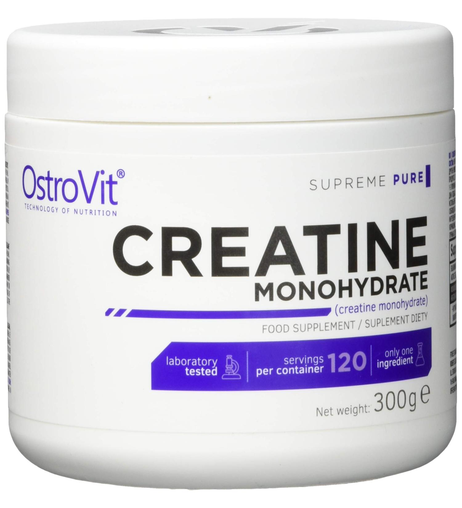 OSTROVIT 100% Creatine Monohydrate - 300g Pure Unflavoured | Premium International Shipping - Buy Online on GoSupps.com