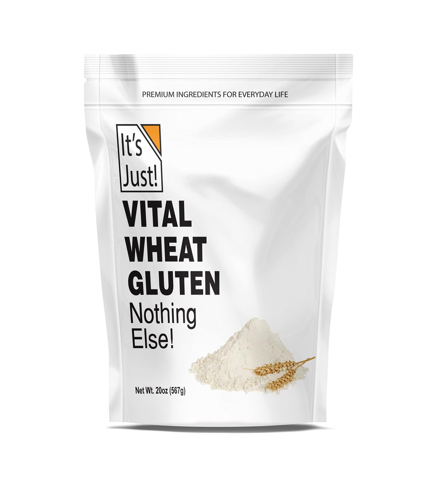 Vital Wheat Gluten Flour - High Protein, Perfect for Seitan & Low Carb Bread (20oz) - Buy Online on GoSupps.com