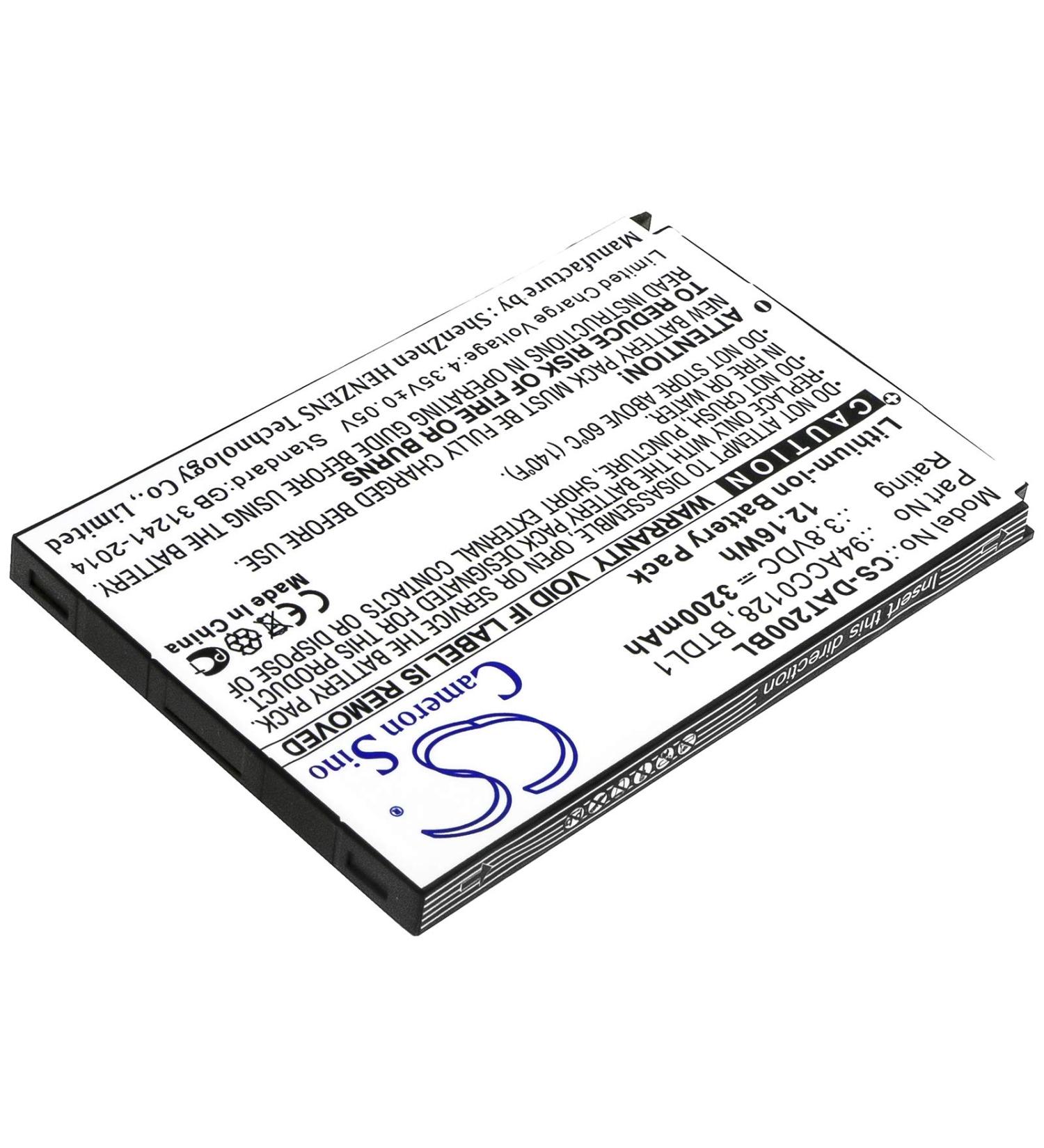 Replacement Battery for Datalogic Axist - 3200mAh/3.8V Compatible with 3H21-00000491 94ACC0128 94ACC0129 - International Shipping Available - Buy Online on GoSupps.com
