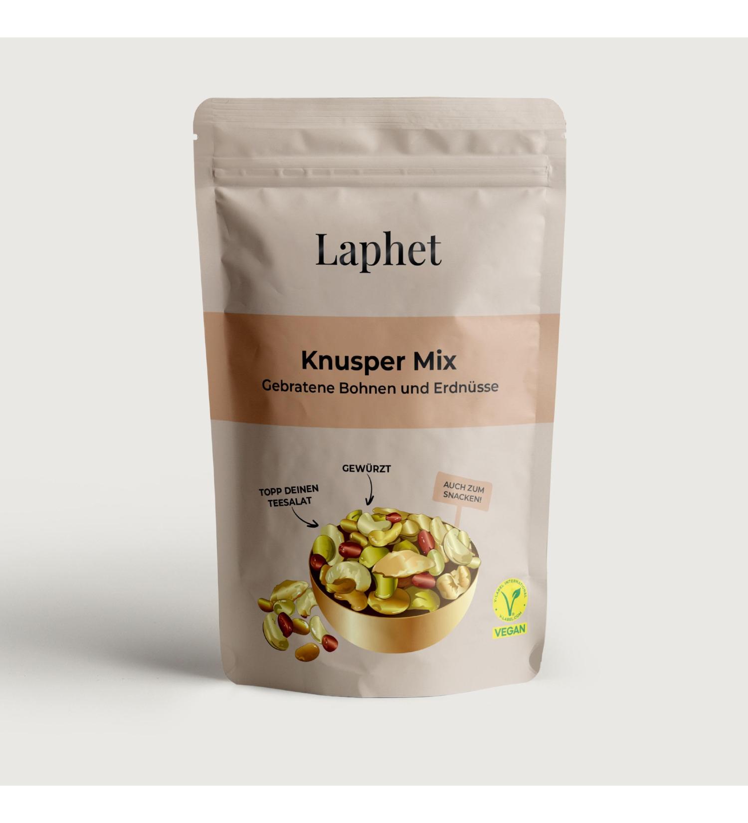  Laphet Laphet Knusper Mix Topping | Spicy Beans & Peanuts High Protein Salad Topping Snacks Nut & Seed Mix (150g) - Buy Online on GoSupps.com