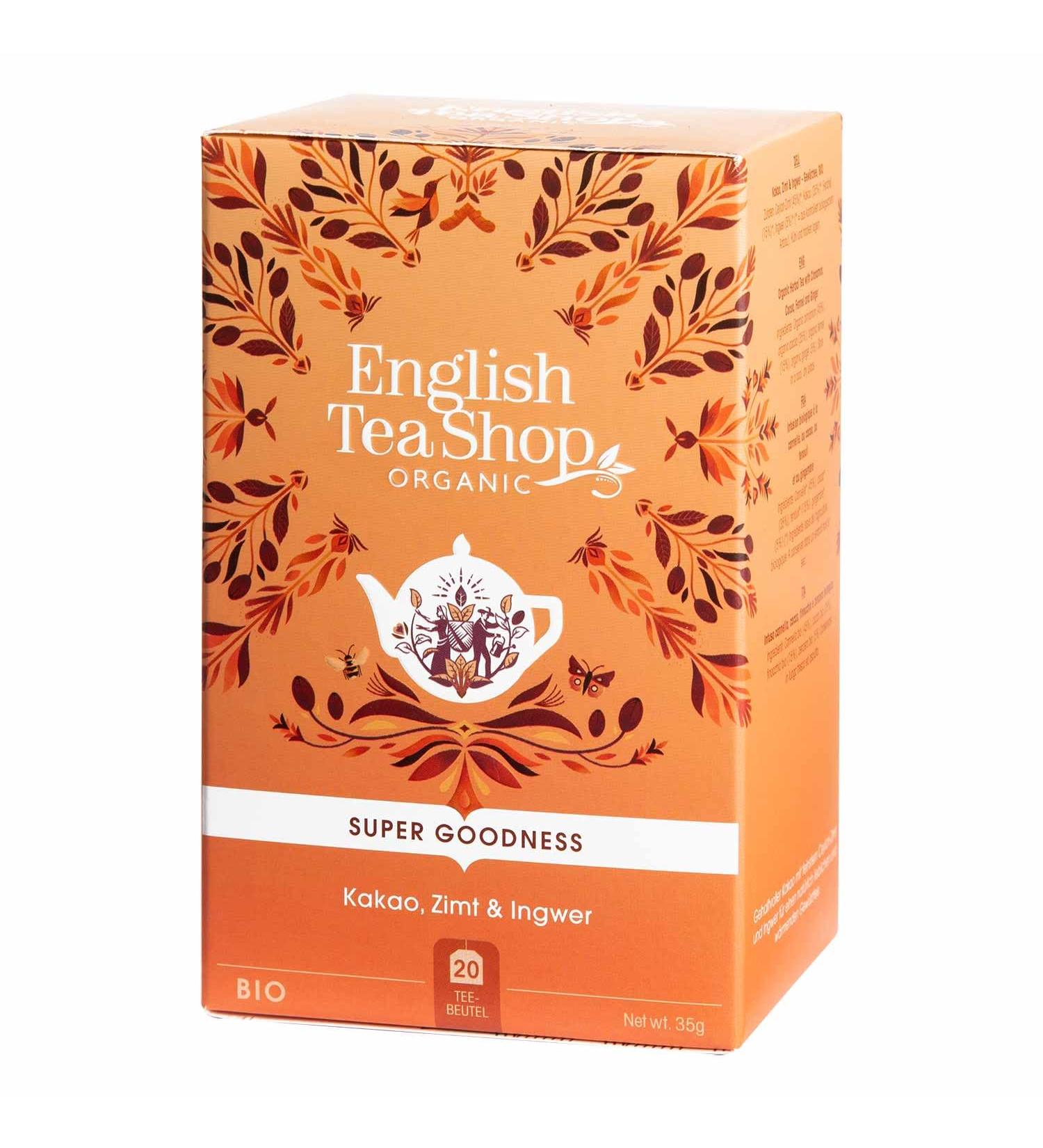 English Tea Shop English Tea Shop Organic Cocoa/Cinnamon and Ginger - 20 tea bags 35g
