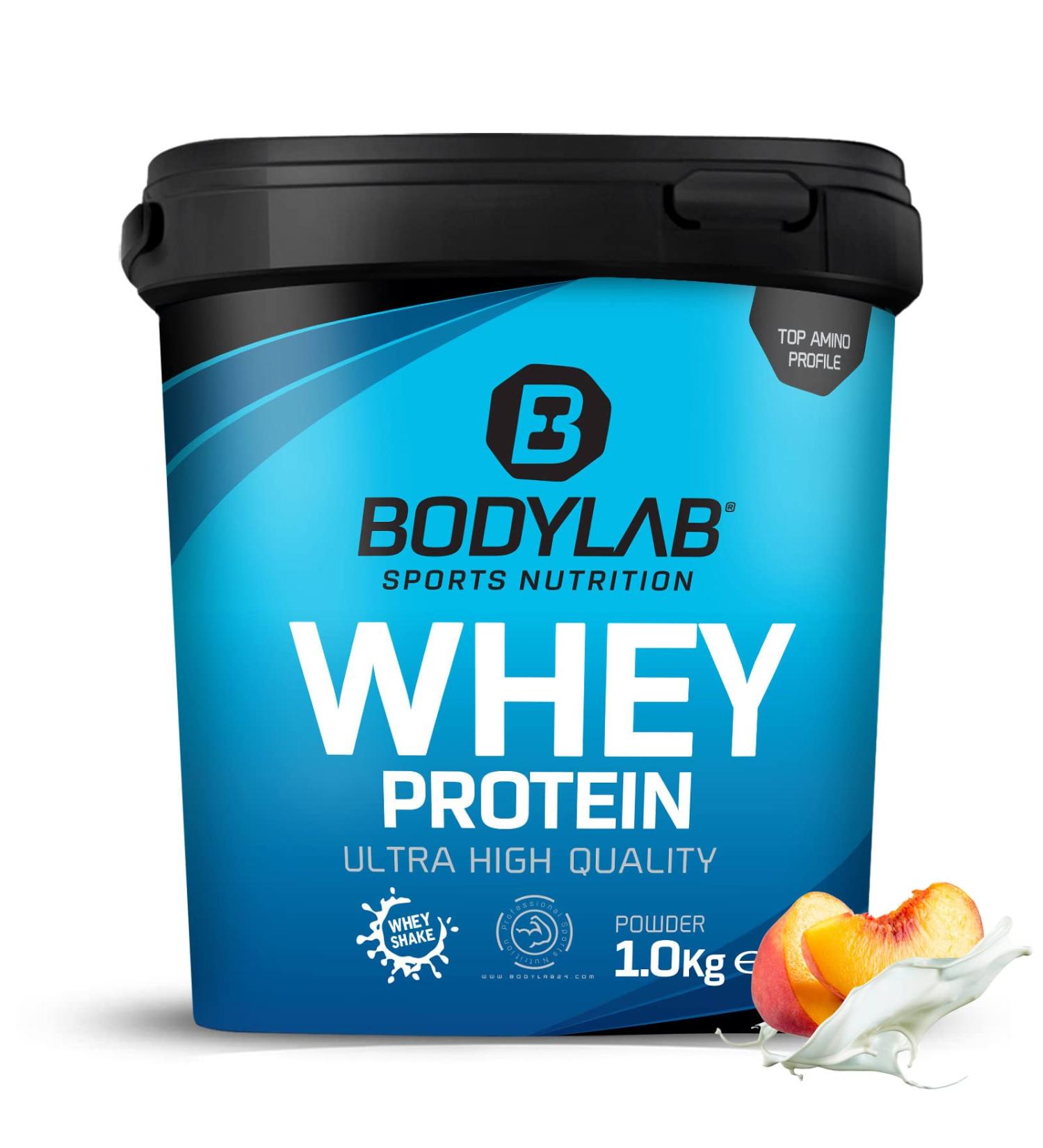 Bodylab24 Whey Protein Powder - 1kg Peach Yoghurt Flavor | Premium Protein for Fitness & Health - Buy Online on GoSupps.com
