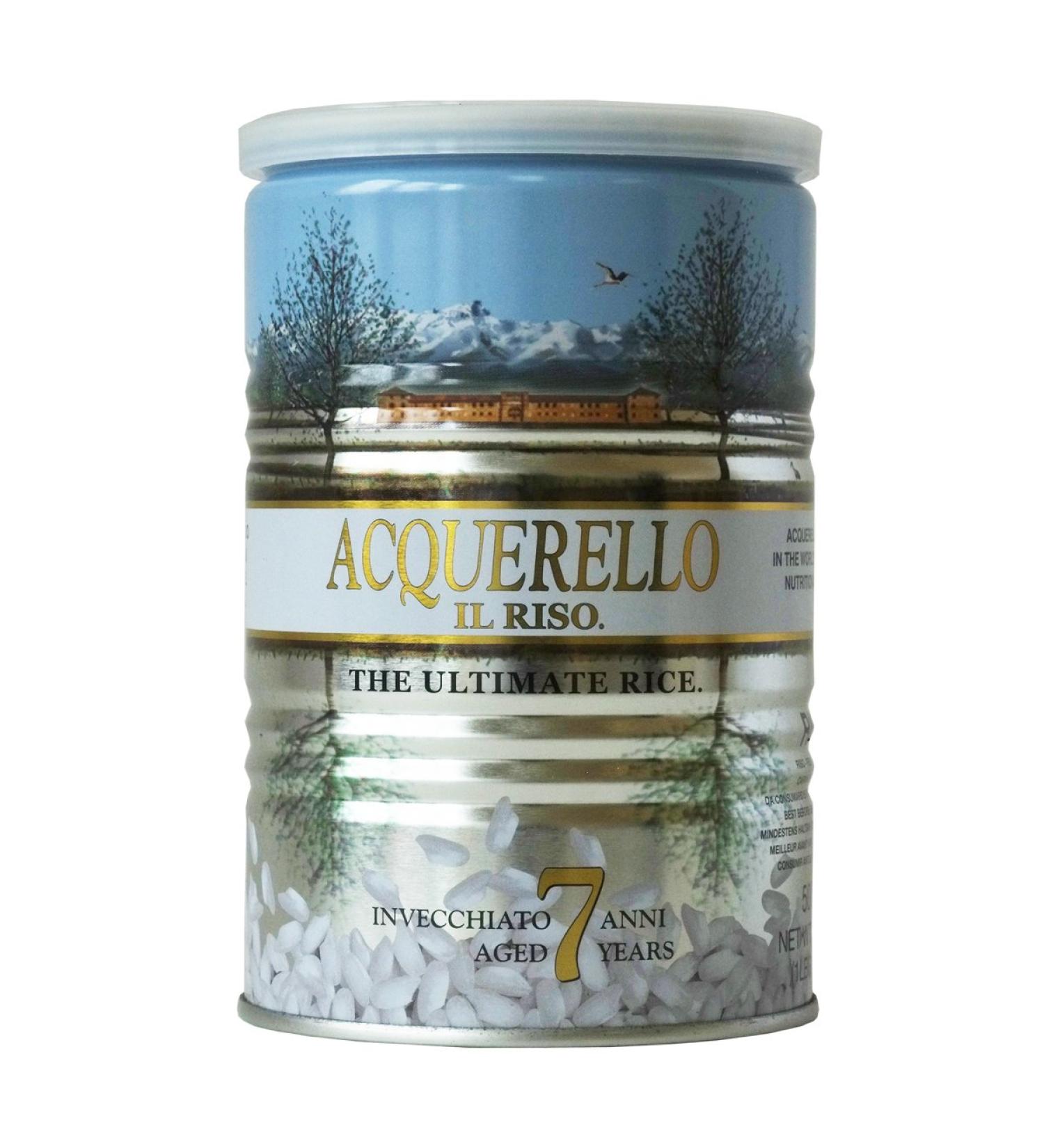 Acquerello Italian 7 Year Aged Risotto Rice 17.6 Oz Tin