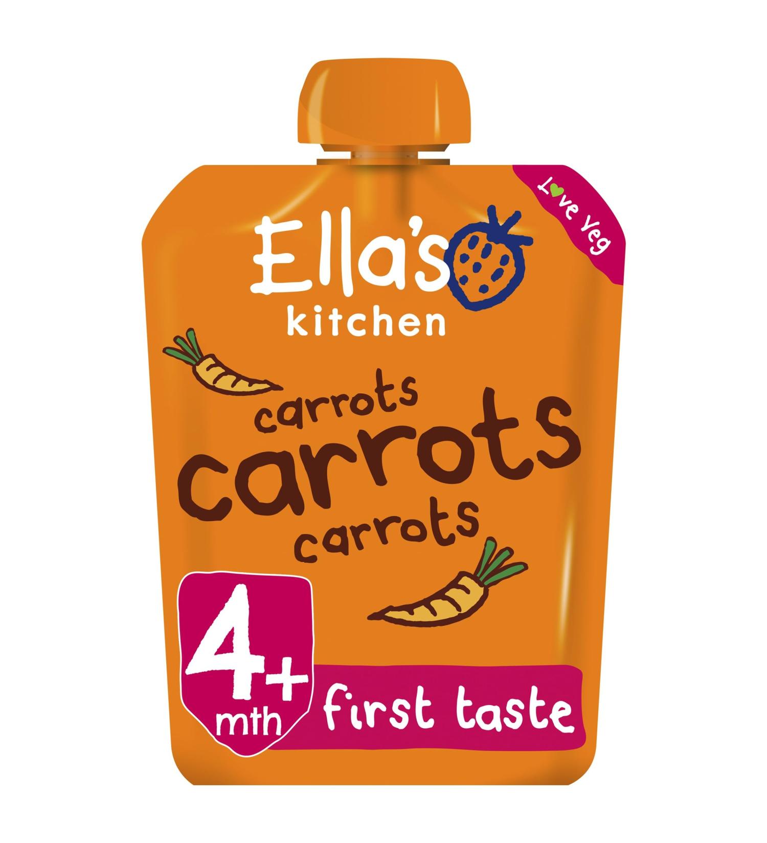 Ella's Kitchen Organic Smooth Carrots 70g