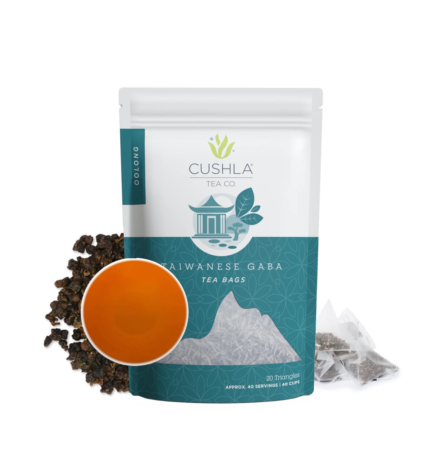 Taiwanese GABA Oolong Tea Bags - Calming and Relaxing Tea for Mind and Body - 40 Count - Buy Online on GoSupps.com