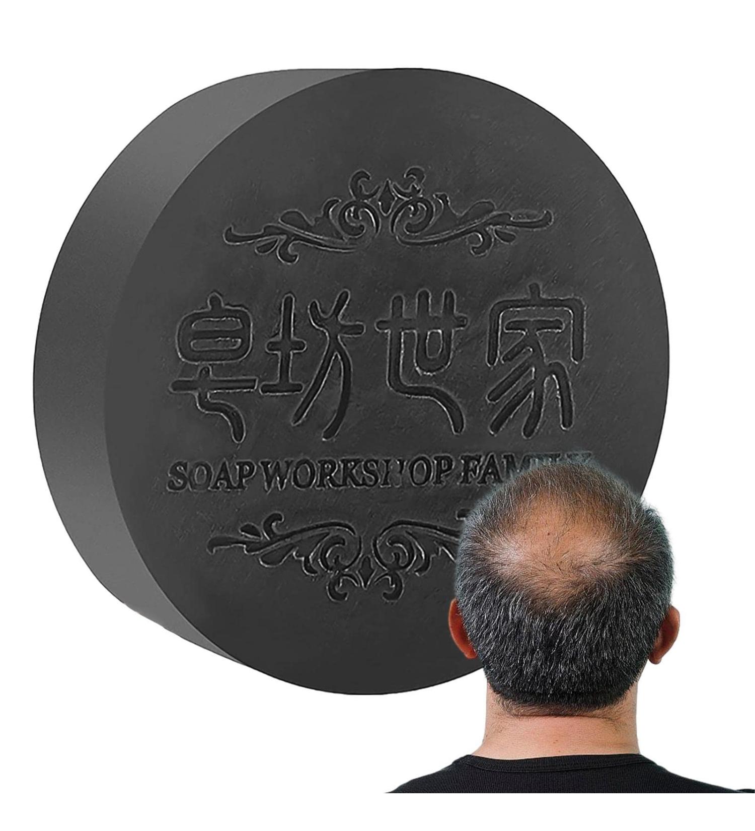 Shampoo Soap The Dark Shampoo Hair Shampoo Bars Polygonum Multiflorum Shampoo Soap Portable Anti Hair Loss Product Hair Care For Men Women - Buy Online on GoSupps.com