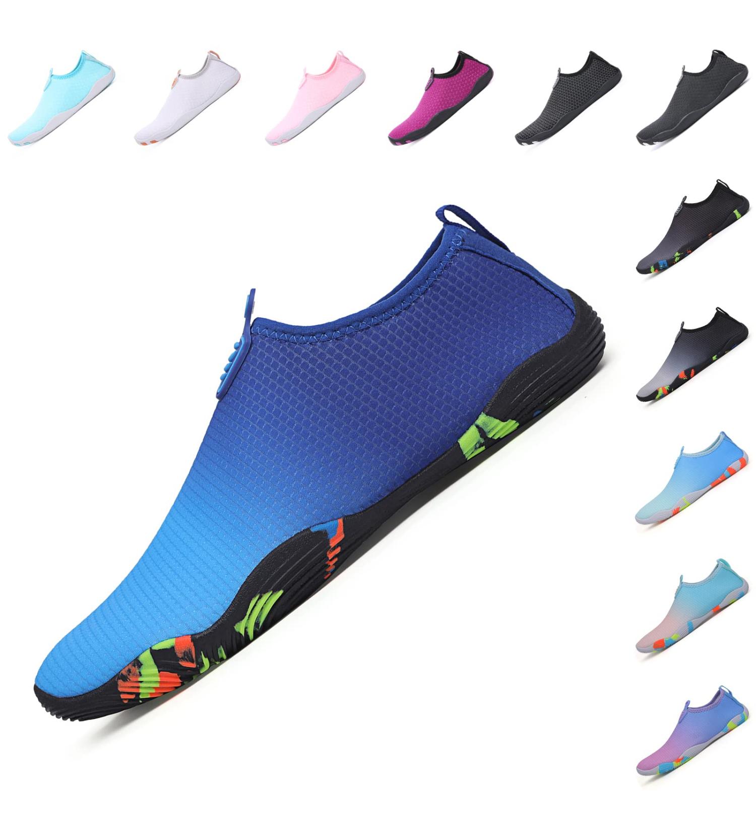Baofular Fast Drying Aquasium Water Shoes for Men & Women | Summer Beach & Swimming Shoes | Size 35-46 | Blue - Buy Online on GoSupps.com