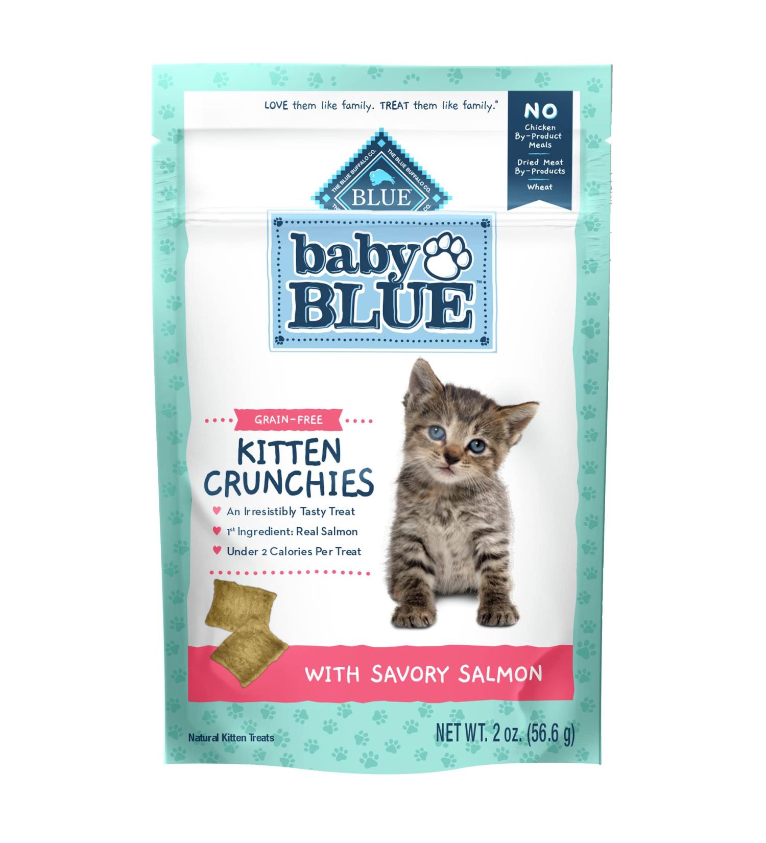Blue Buffalo Baby Blue Salmon Kitten Treats 2oz - Grain Free & Natural - Buy Online on GoSupps.com
