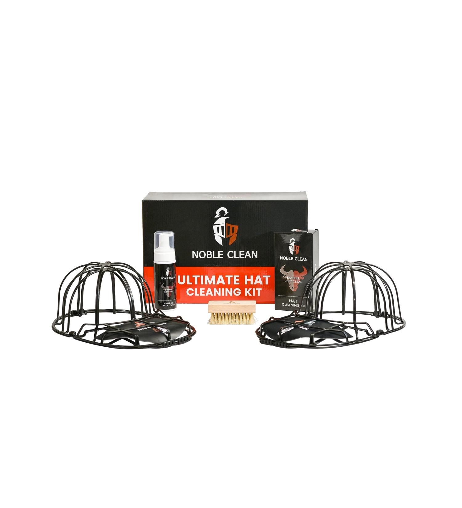 Ultimate Hat Cleaning Kit - Foaming Cleaner Soft Brush & Hat Cages for Perfectly Clean Caps - Buy Online on GoSupps.com