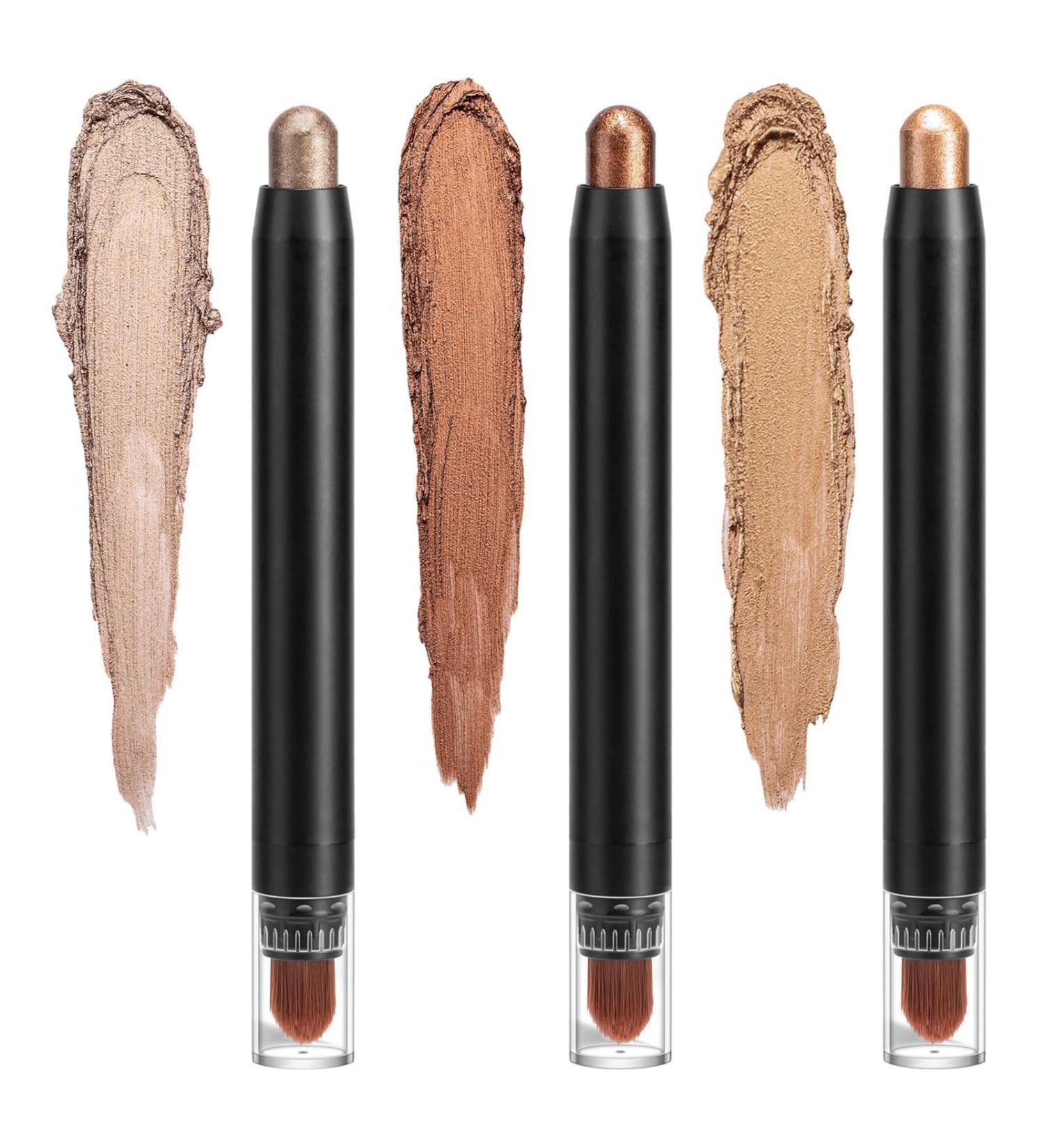 Eye Shadow Stick Shiny Makeup Pencil | Waterproof Neutral Eyeshadow Stick Makeup Cream Eye Shadow Pencil Crayon Shakven B - Buy Online on GoSupps.com