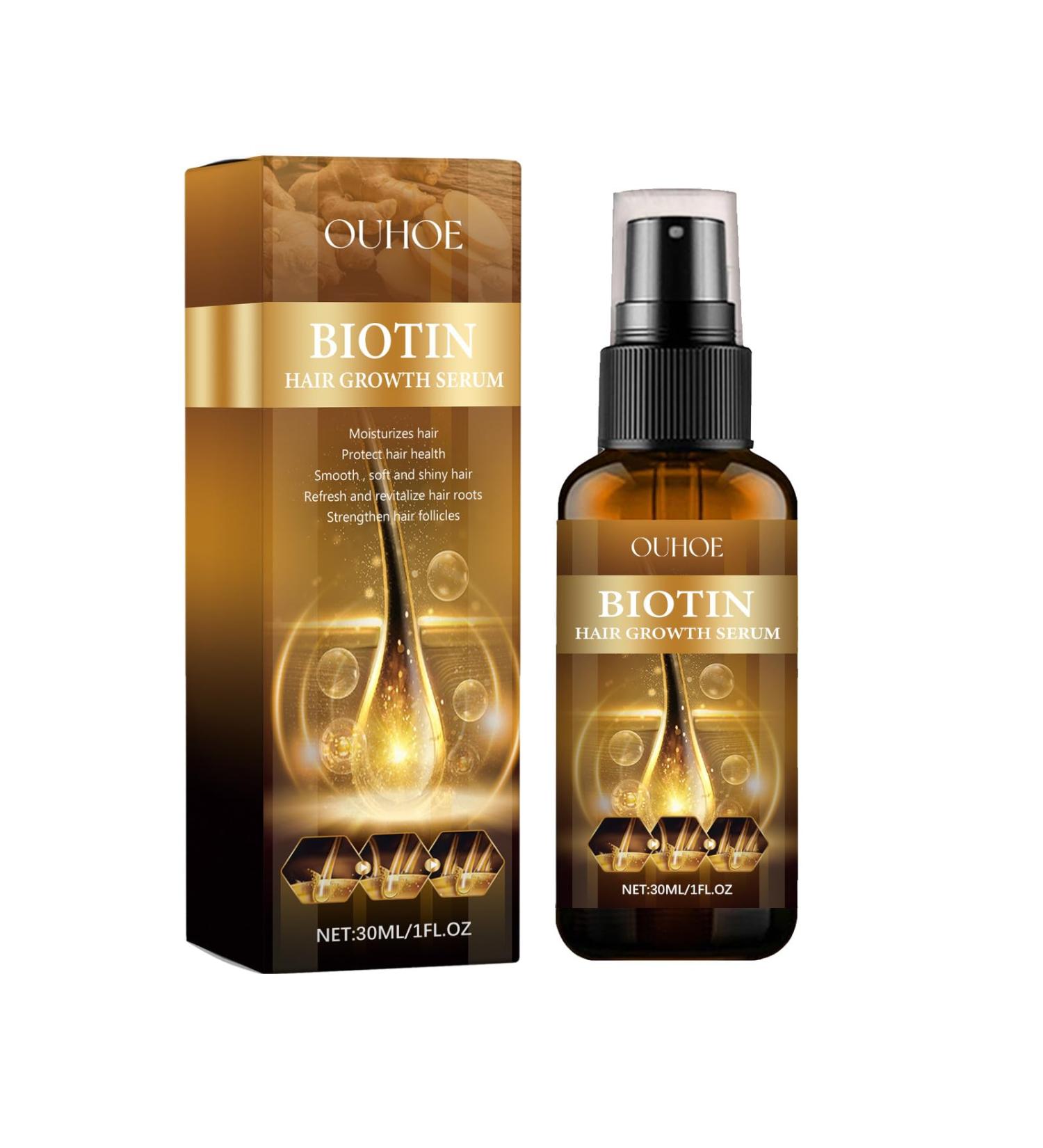 Buy Biotin Hair Growth Spray - 30ml Essential Oil for Fast Hair Growth & Skin Care | Multicolor International Shipping - Buy Online on GoSupps.com