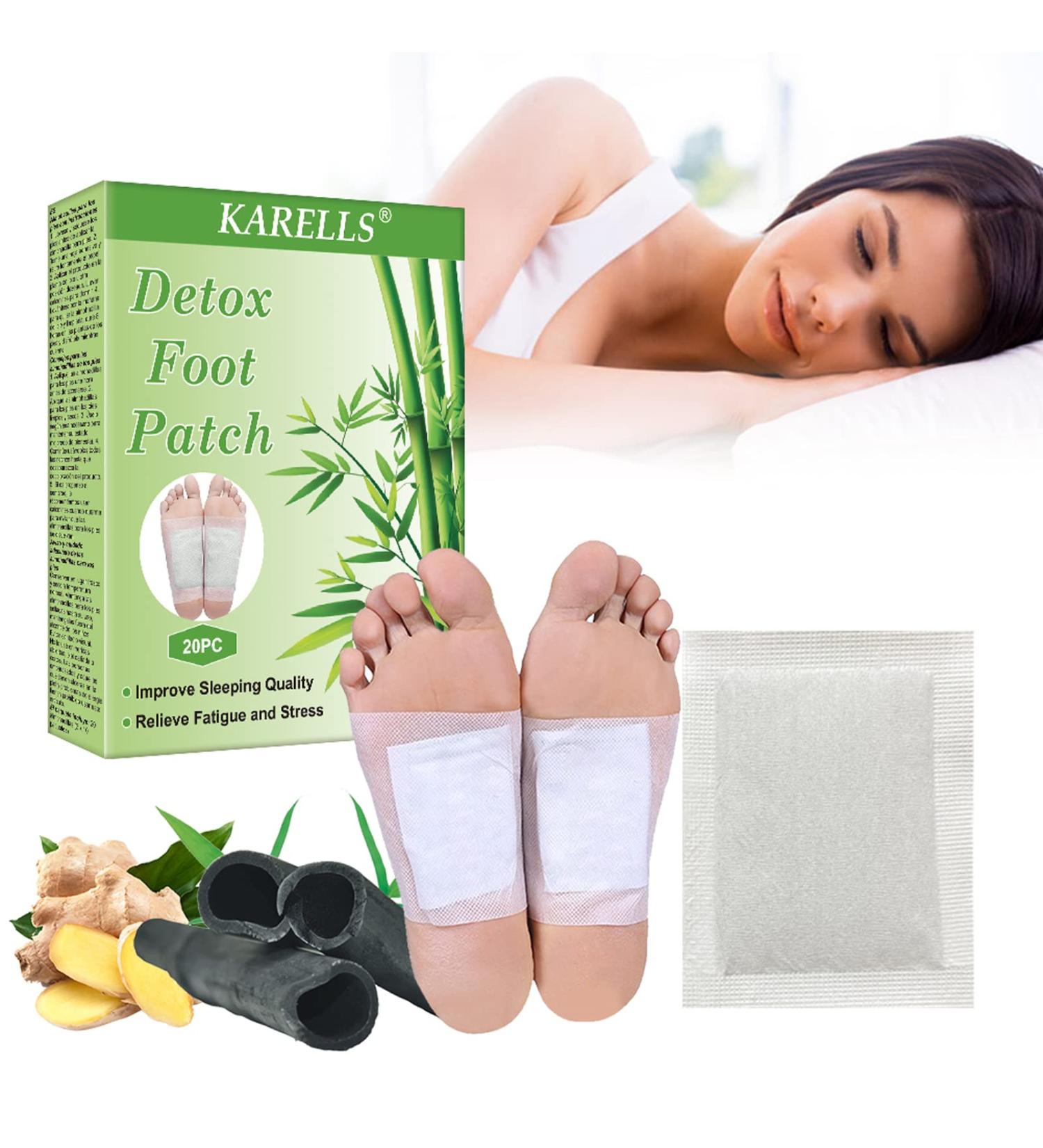 Segminismart Detox Foot Pads - 20PC Foot Care Plaster for Detoxification & Improved Sleep | Tiredness Relief & Healthy Feet - Buy Online on GoSupps.com