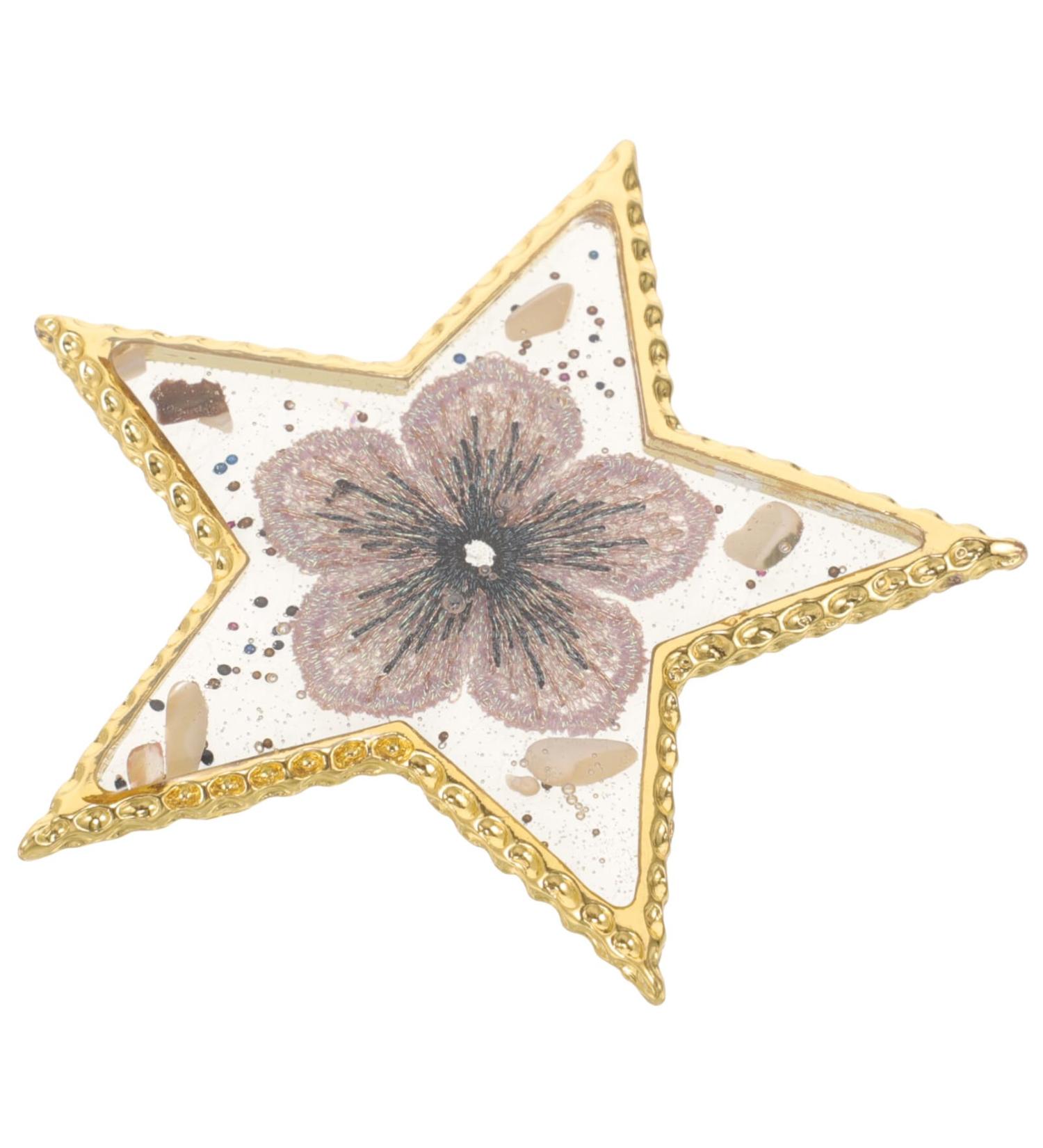 Baluue Star Shaped Nail Art Palette - Resin Mixing Plate with Golden Edge | Professional Manicure Tool for Nail Polish & Color Mixing - Buy Online on GoSupps.com
