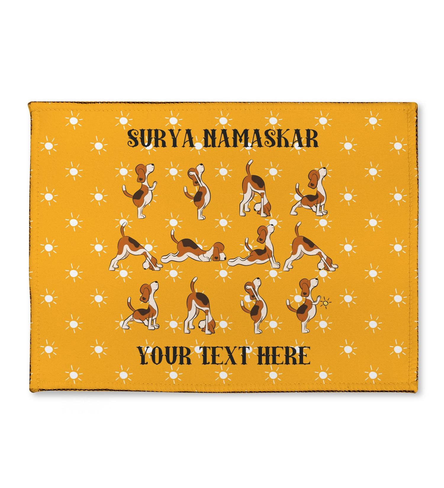 Personalized Yoga Dogs Sun Salutations Microfiber Screen Cleaner | YouCustomizeIt - Ideal Gift for Pet Lovers & Yoga Enthusiasts - Buy Online on GoSupps.com