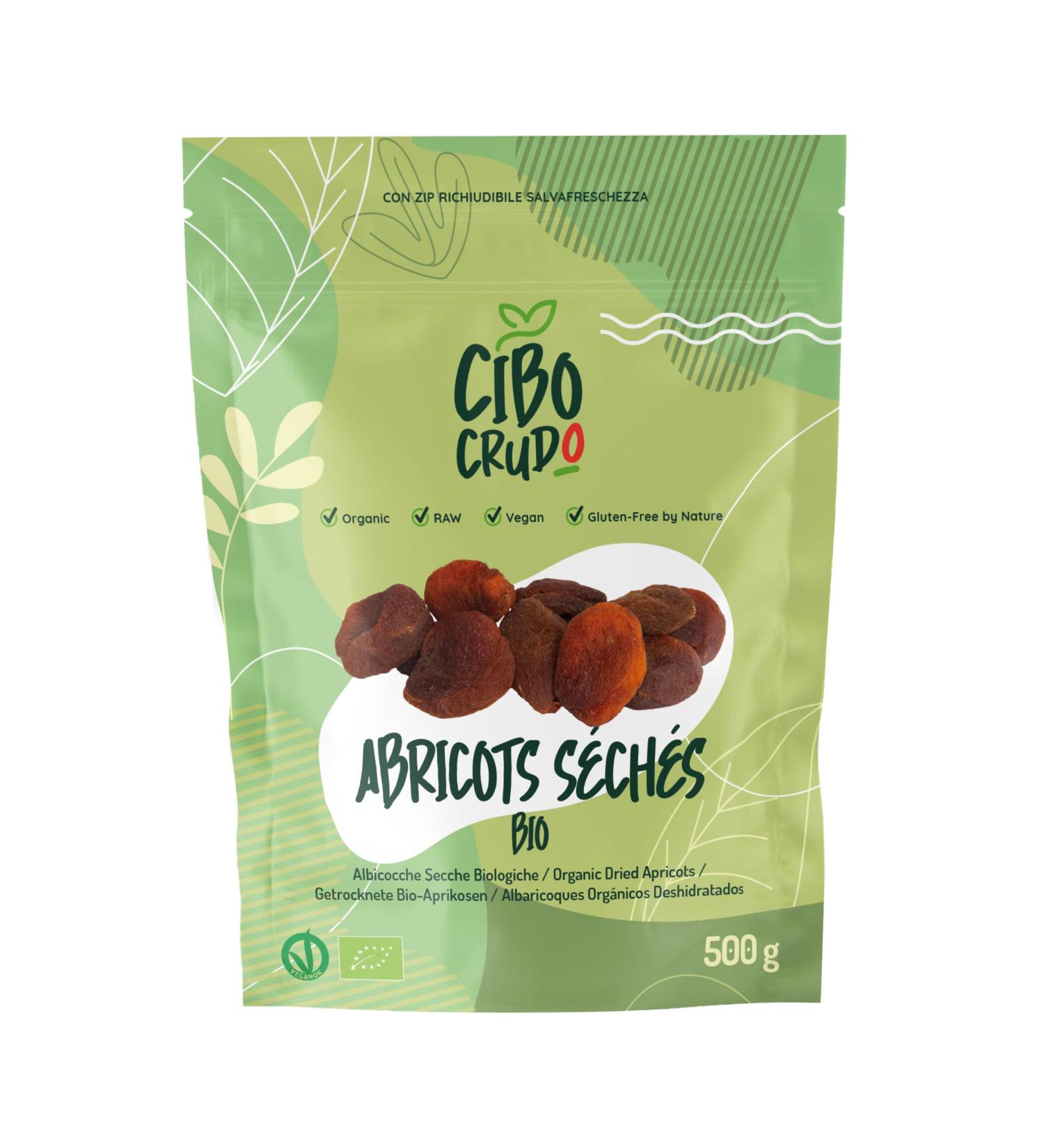 Organic Dried Apricots - 500 gr. Dried Apricot without Additives Unsulphurized and Unsweetened. Rich in Potassium and Fiber. - Buy Online on GoSupps.com