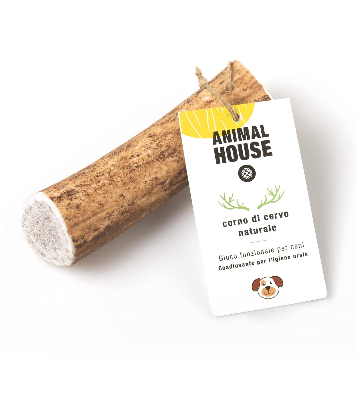 Animal House Whole Deer Antlers for Dogs - 100% Natural Chews for Mouth Hygiene - Durable & Strong - All Sizes (M) Available - Buy Online on GoSupps.com