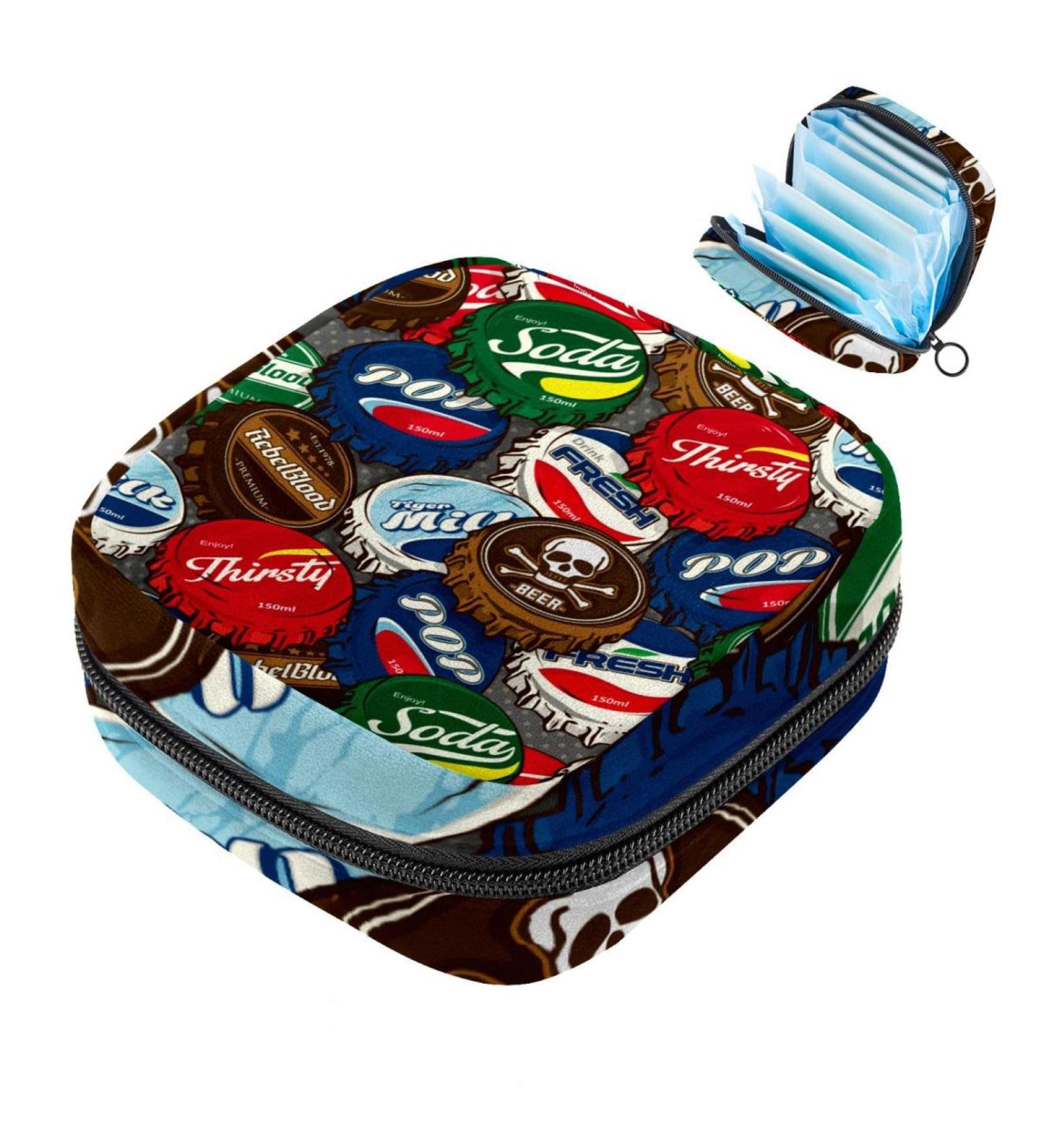 Colorful Portable Storage Bags for Women's Bandages & Menstrual Pads - Ideal for School & Office - Buy Online on GoSupps.com