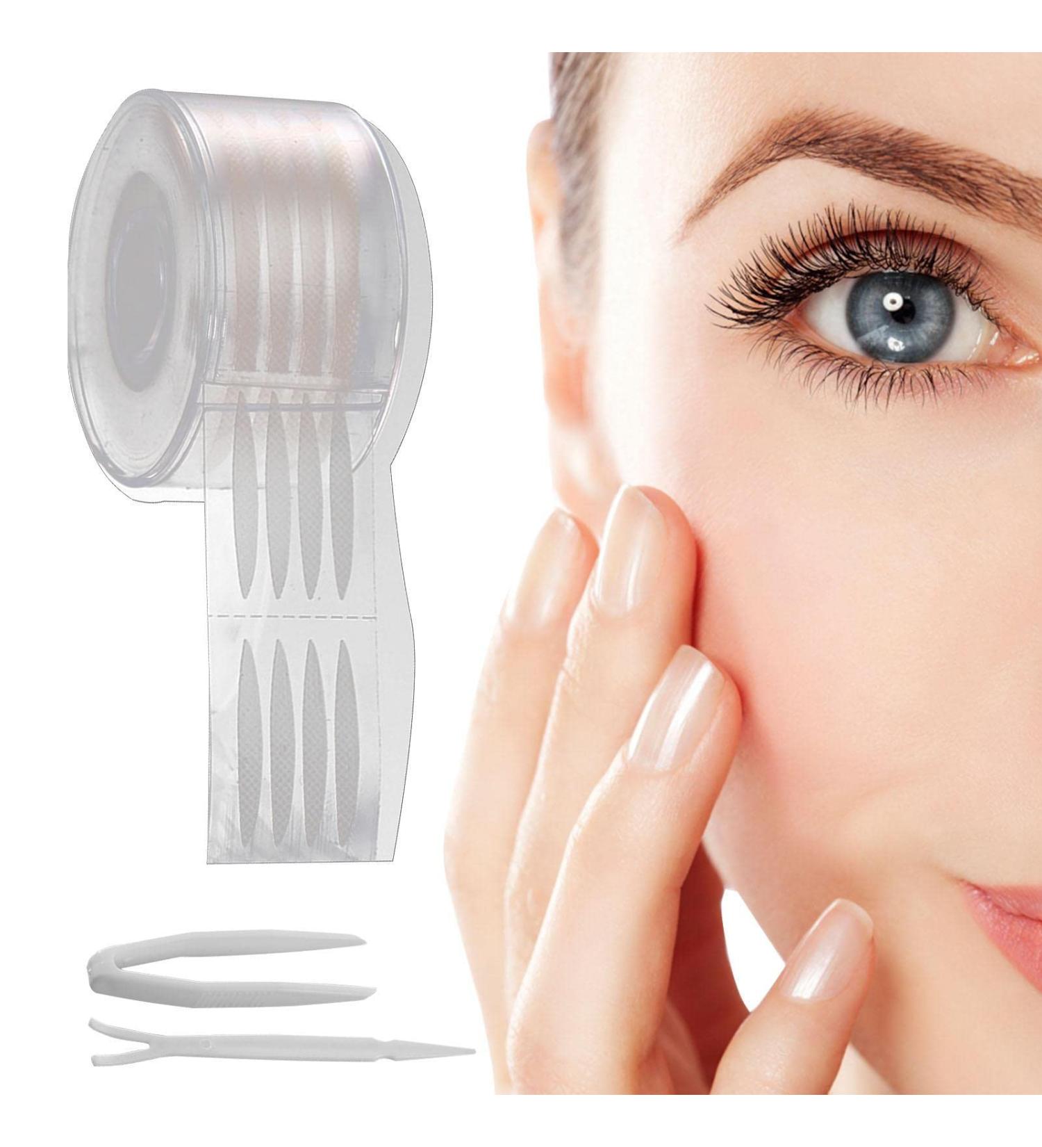 Droopy Eyelid Lifter | Double Eyelid Tape Invisible - Natural Invisible Eyelid Texture Bionic Fiber Design Strong Stickiness for Makeup Dancing Reticulated Olive - Buy Online on GoSupps.com